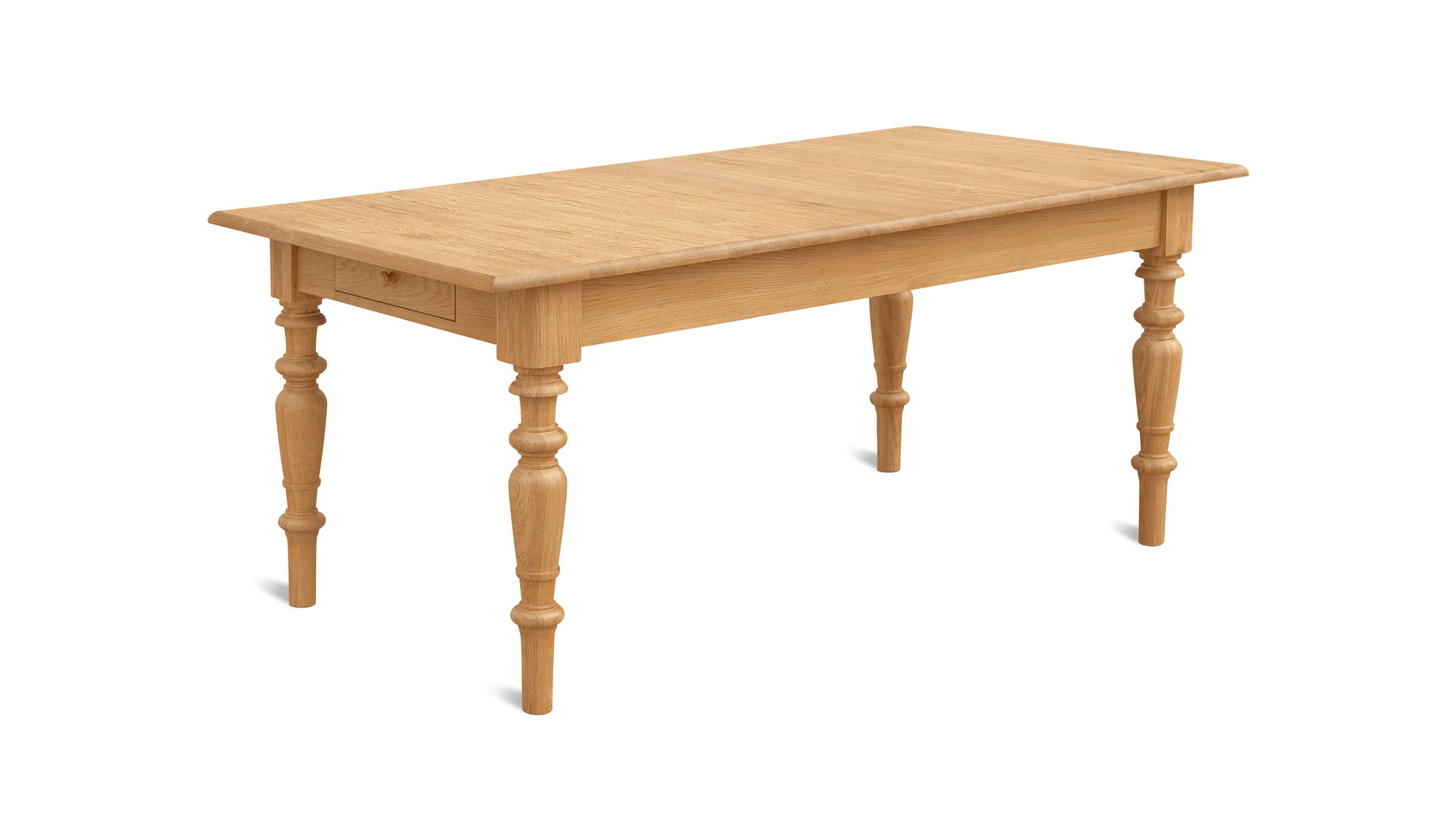 Spindle Dining Table, Seats 4-6 People, Warm Oak
