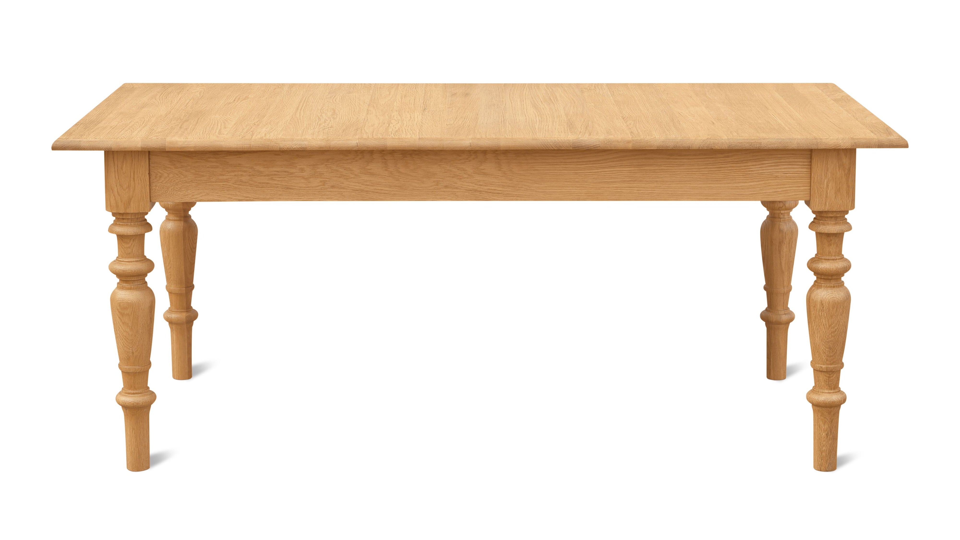 Spindle Dining Table, Seats 4-6 People, Warm Oak