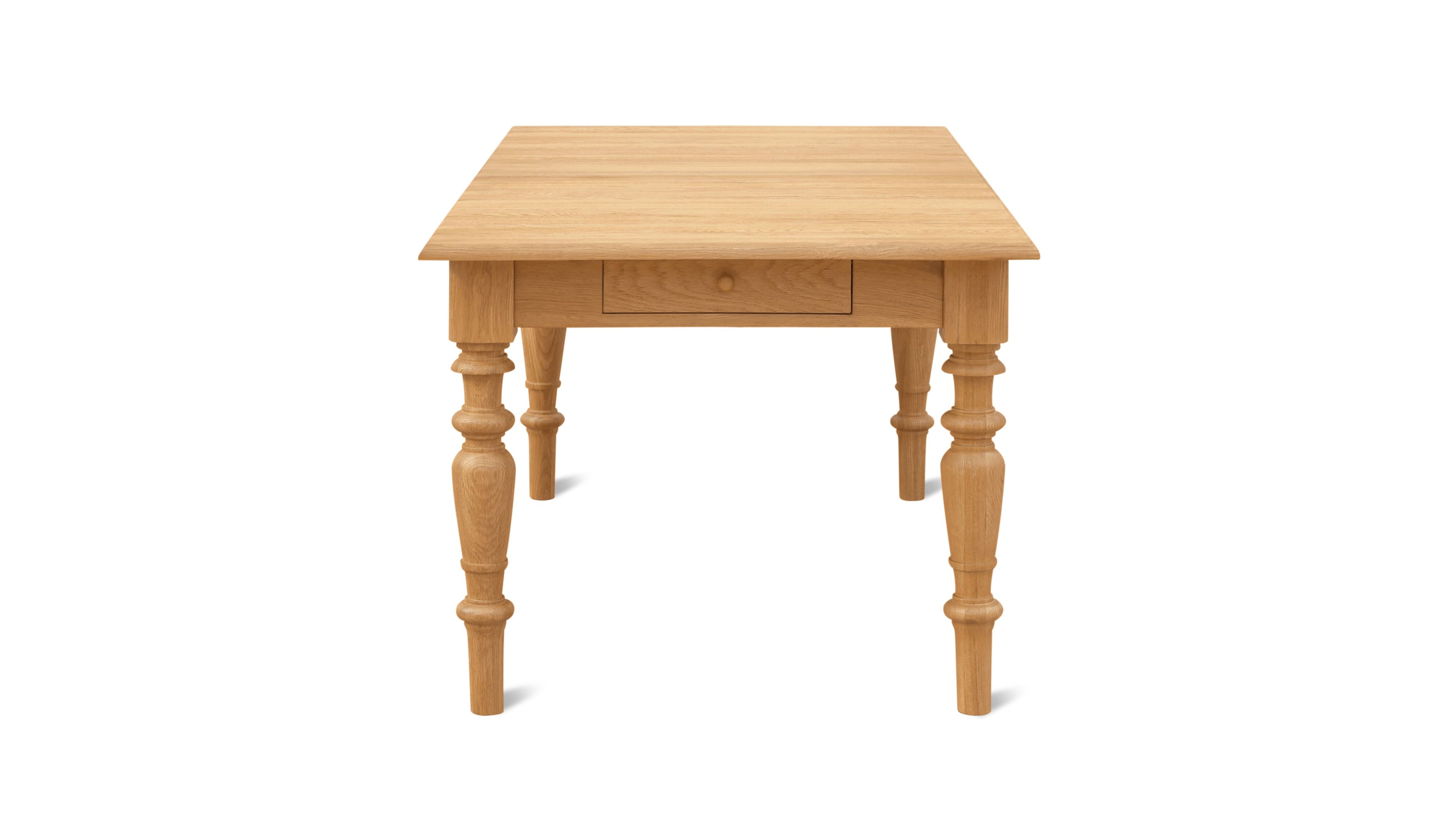 Spindle Dining Table, Seats 4-6 People, Warm Oak