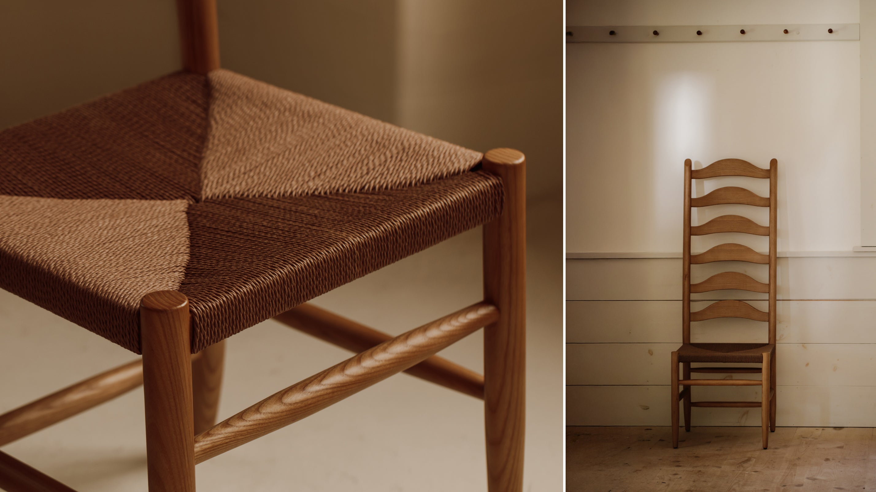 Hillside Dining Chair, Extra Tall, Golden Ash