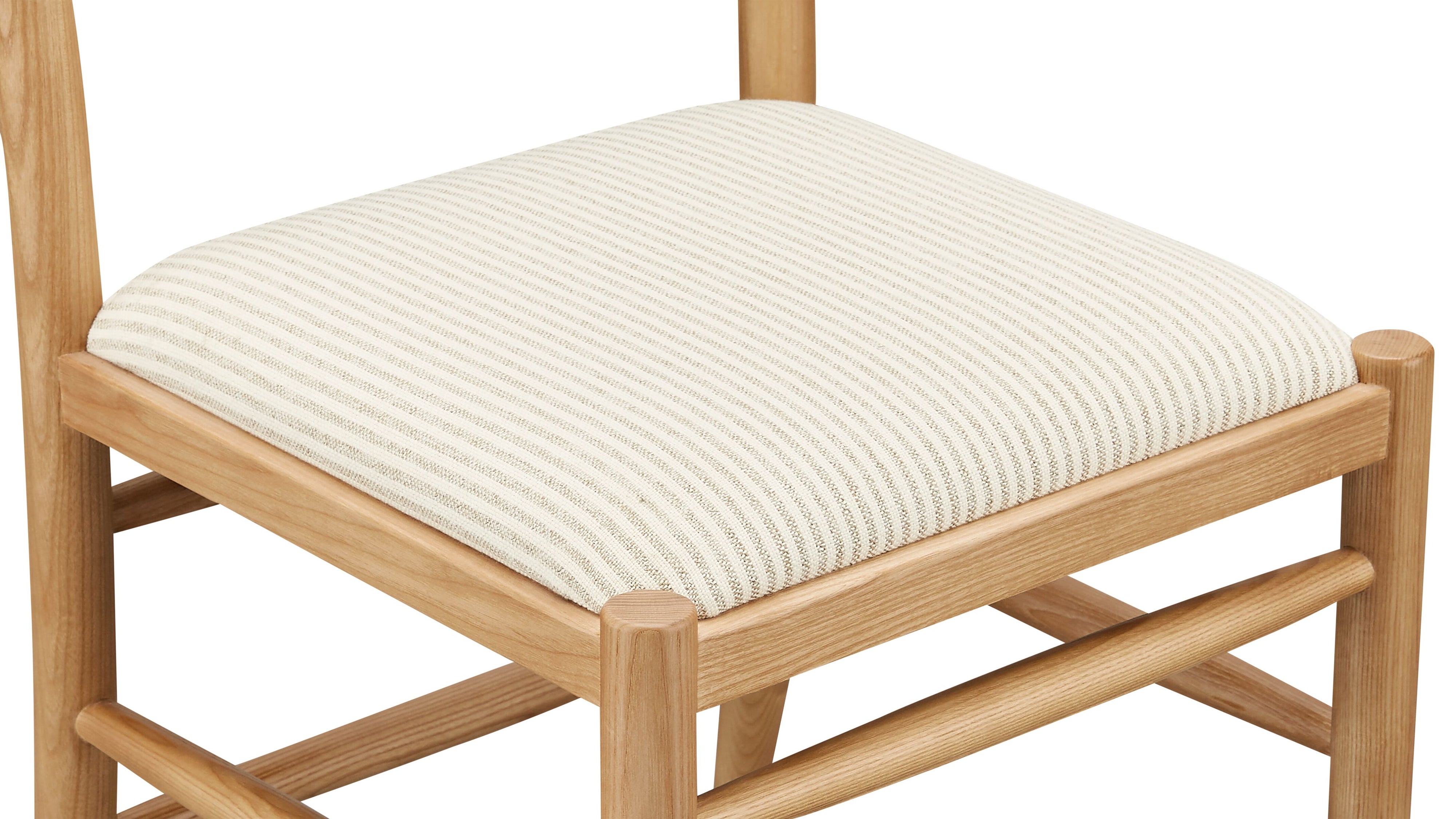 Hillside Dining Chair, Golden Ash/Oxford Stripe