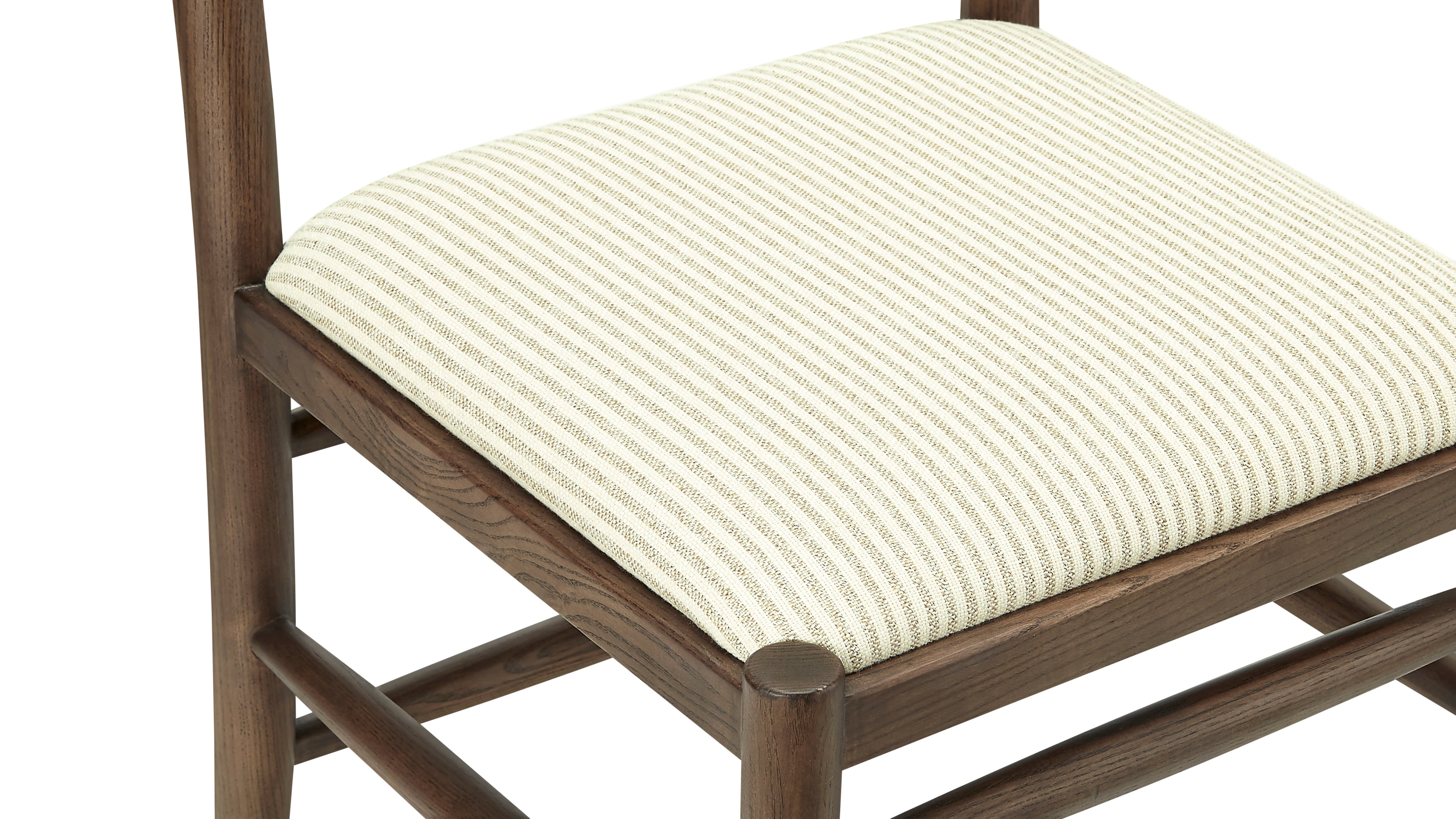 Hillside Dining Chair, Espresso Ash/Oxford Stripe