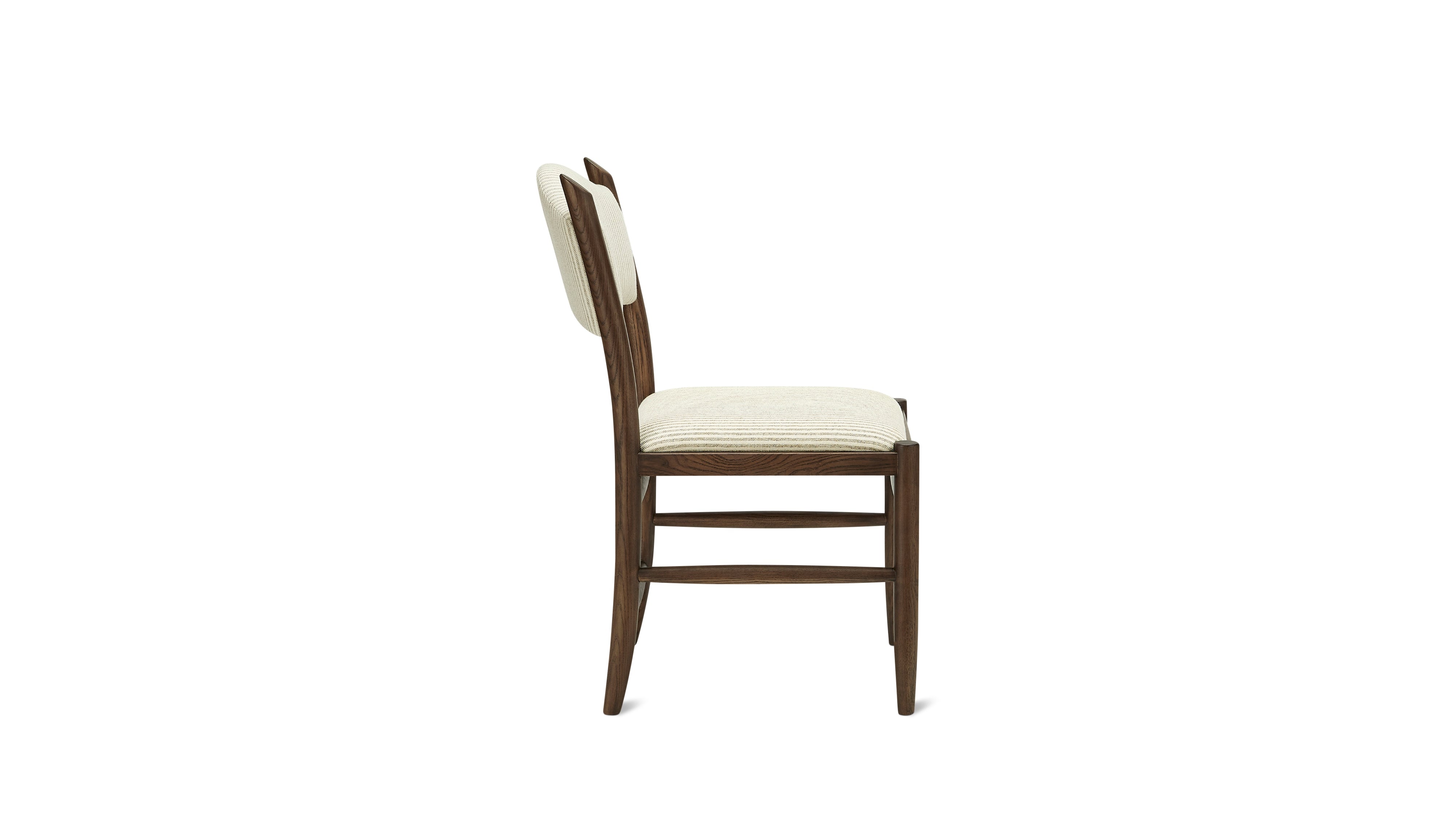Hillside Dining Chair, Espresso Ash/Oxford Stripe