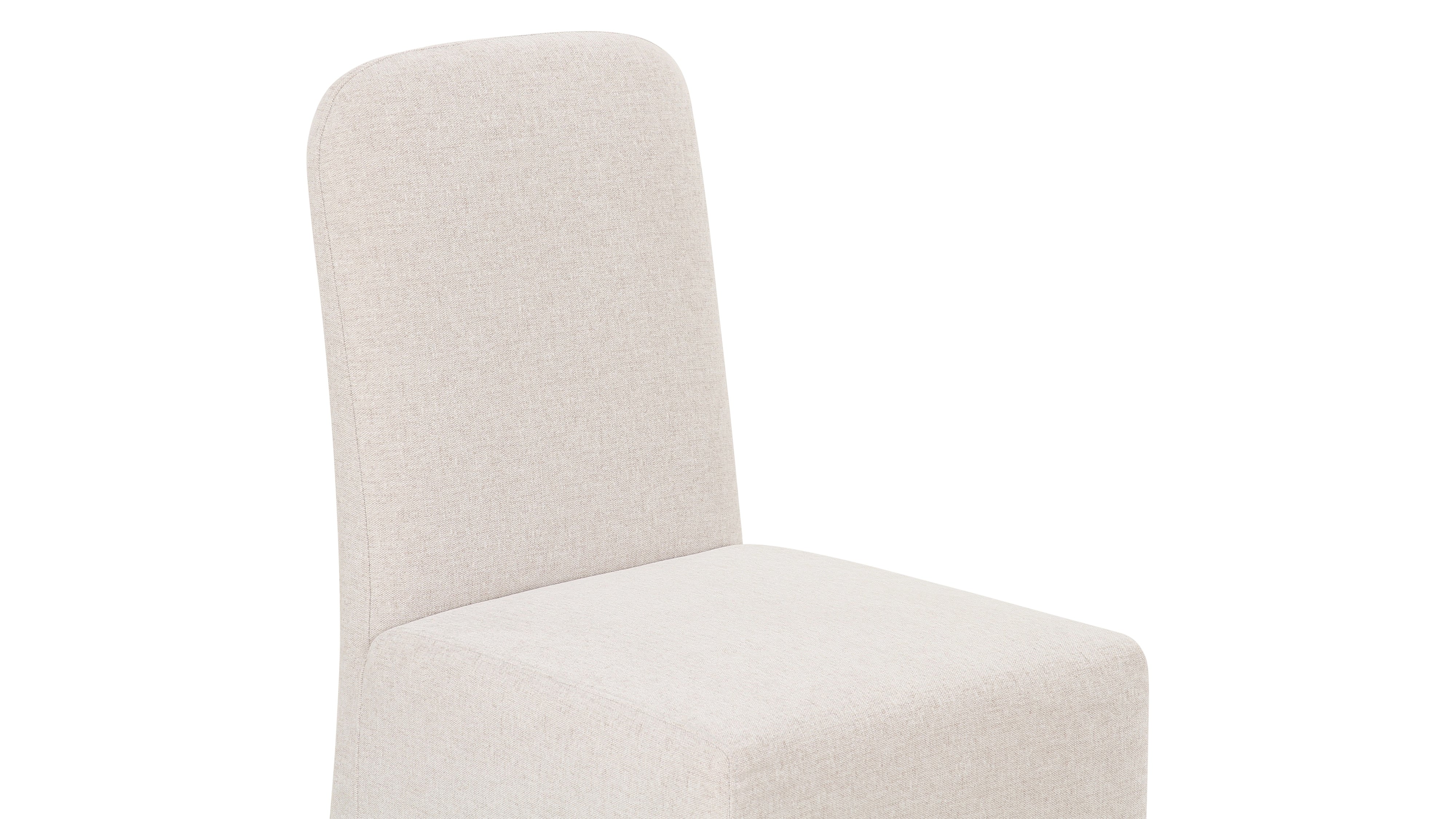 Amble Armless Dining Chair, Vellum