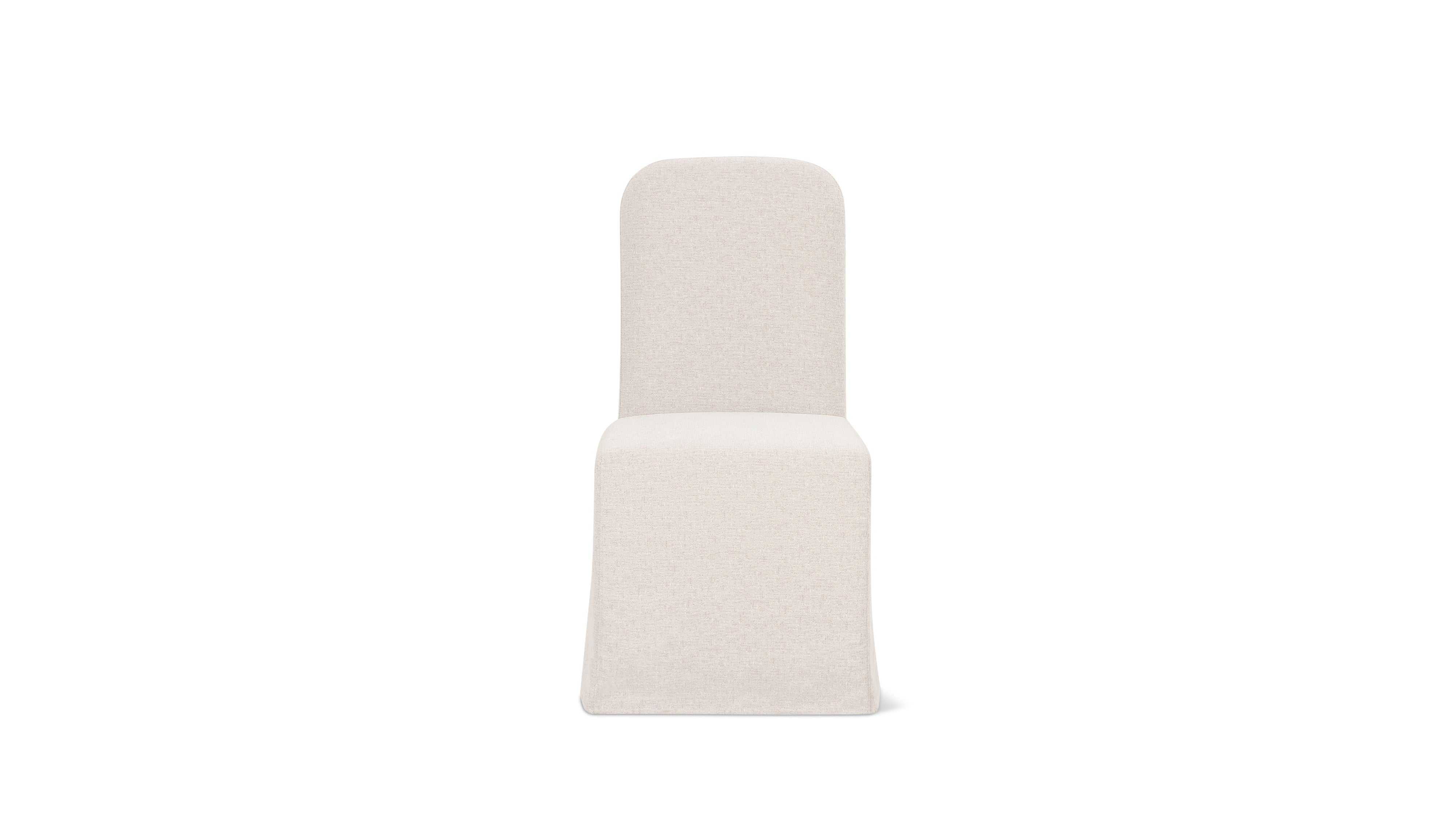 Amble Armless Dining Chair, Vellum