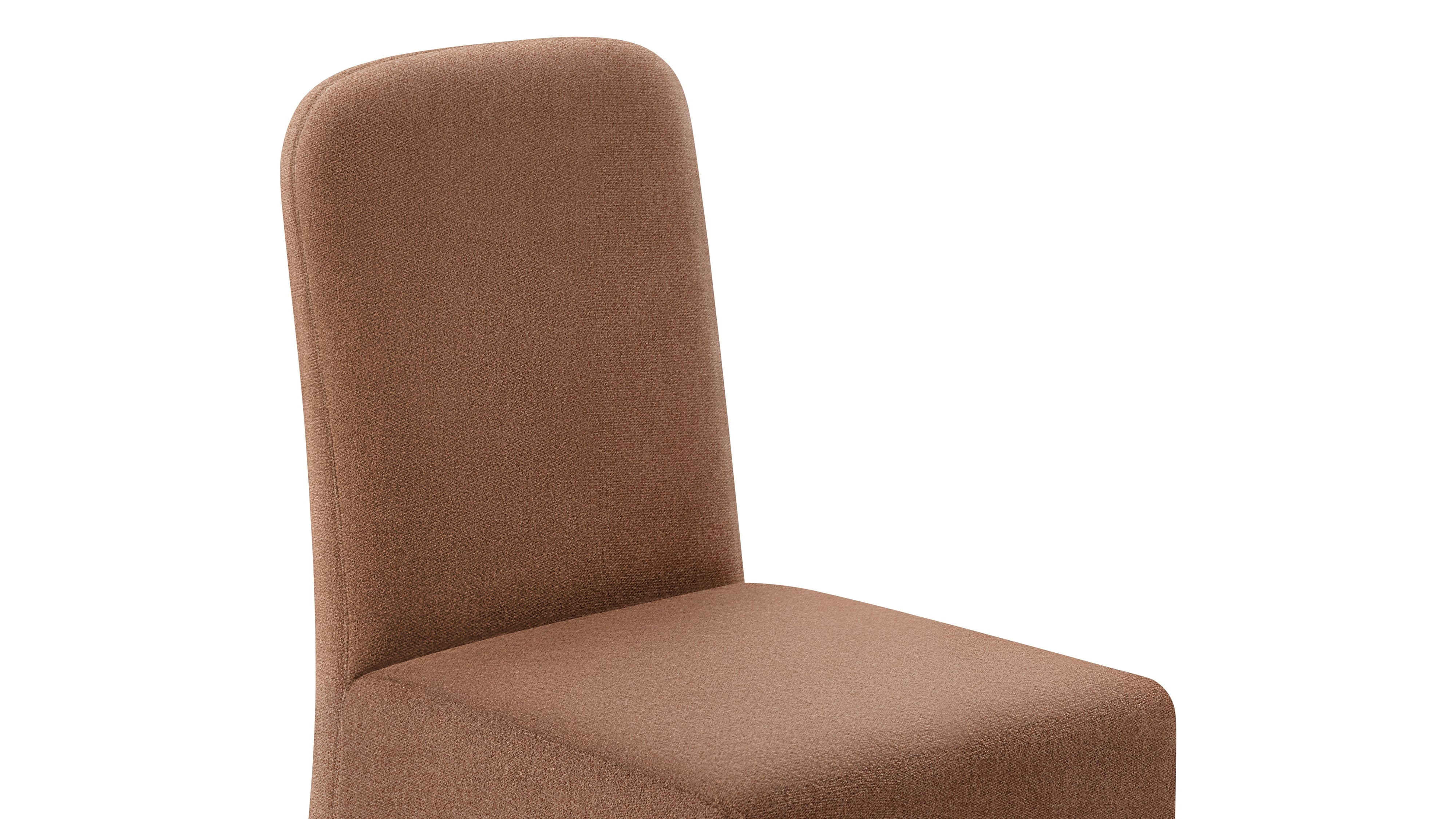 Amble Armless Dining Chair, Mocha