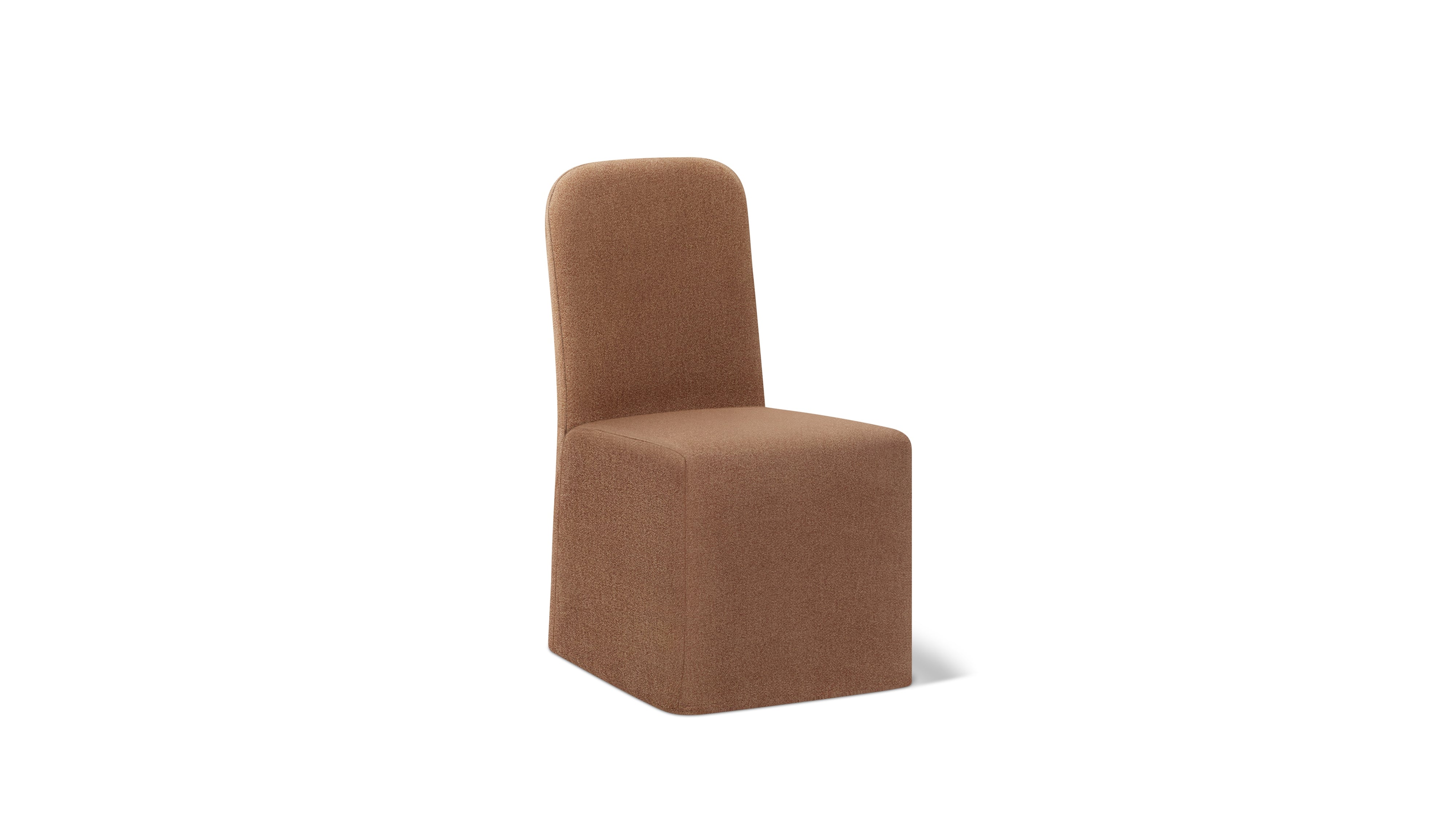 Amble Armless Dining Chair, Mocha