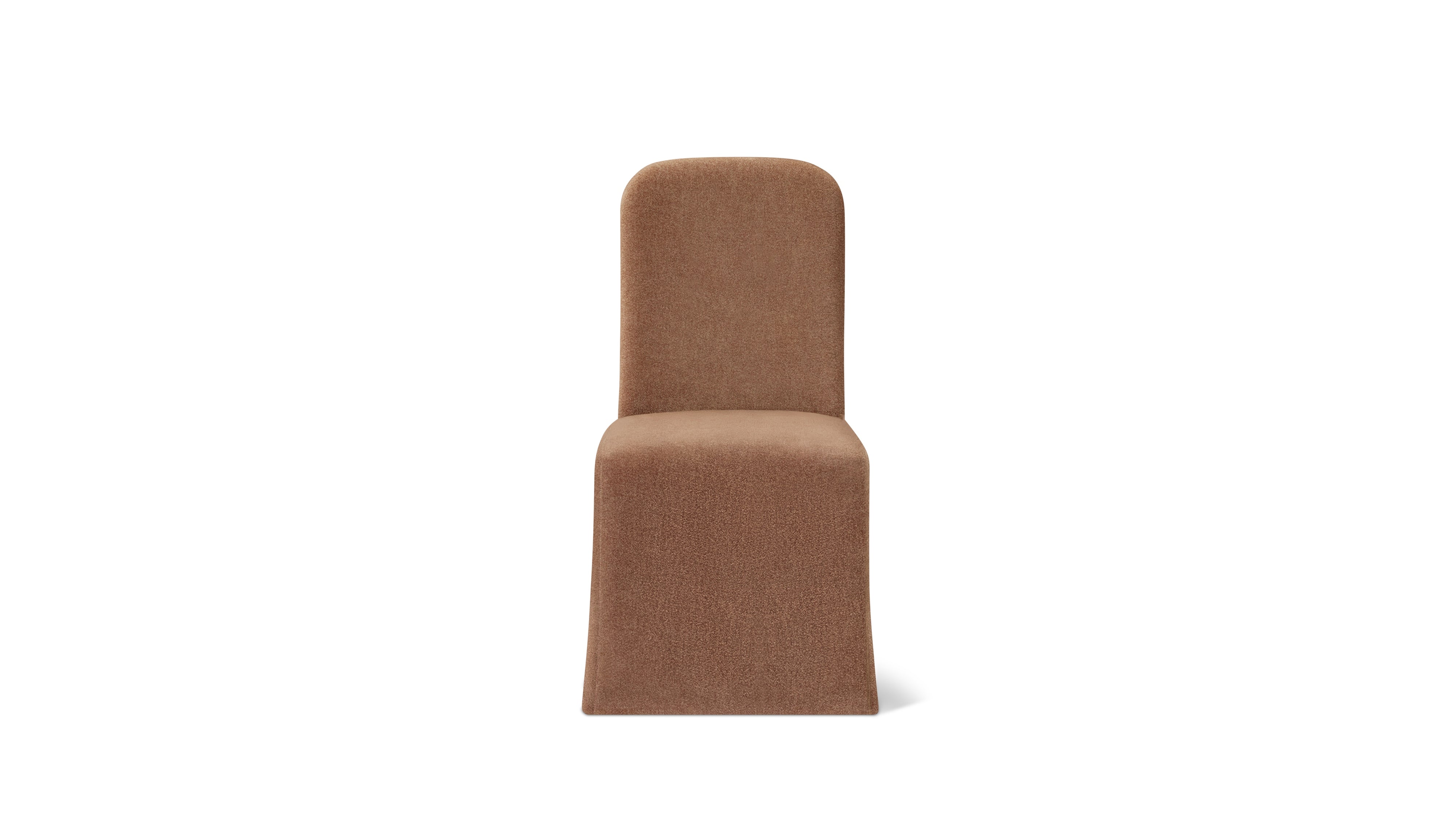 Amble Armless Dining Chair, Mocha