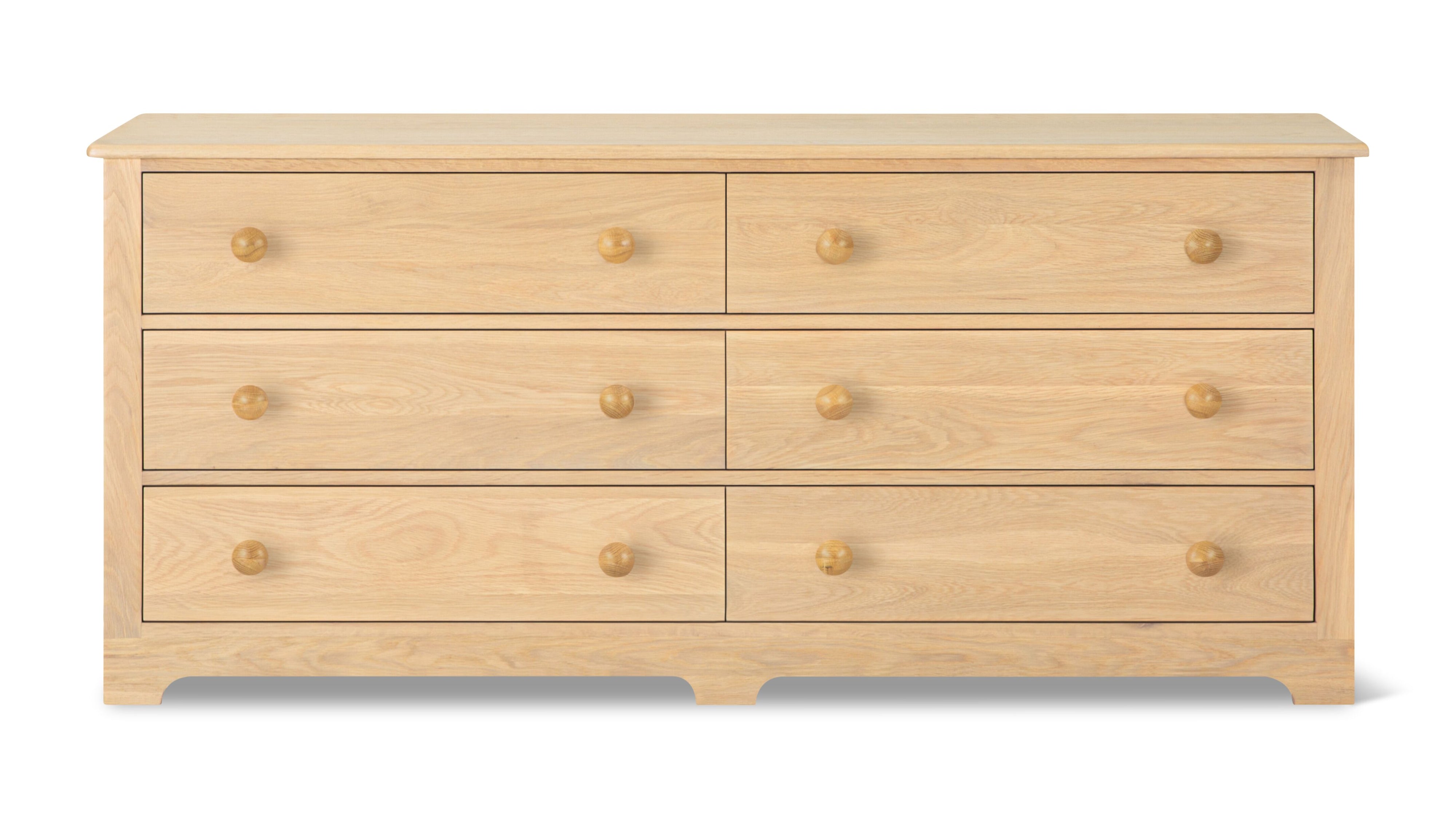 Dovetail Double Dresser, Pale Oak