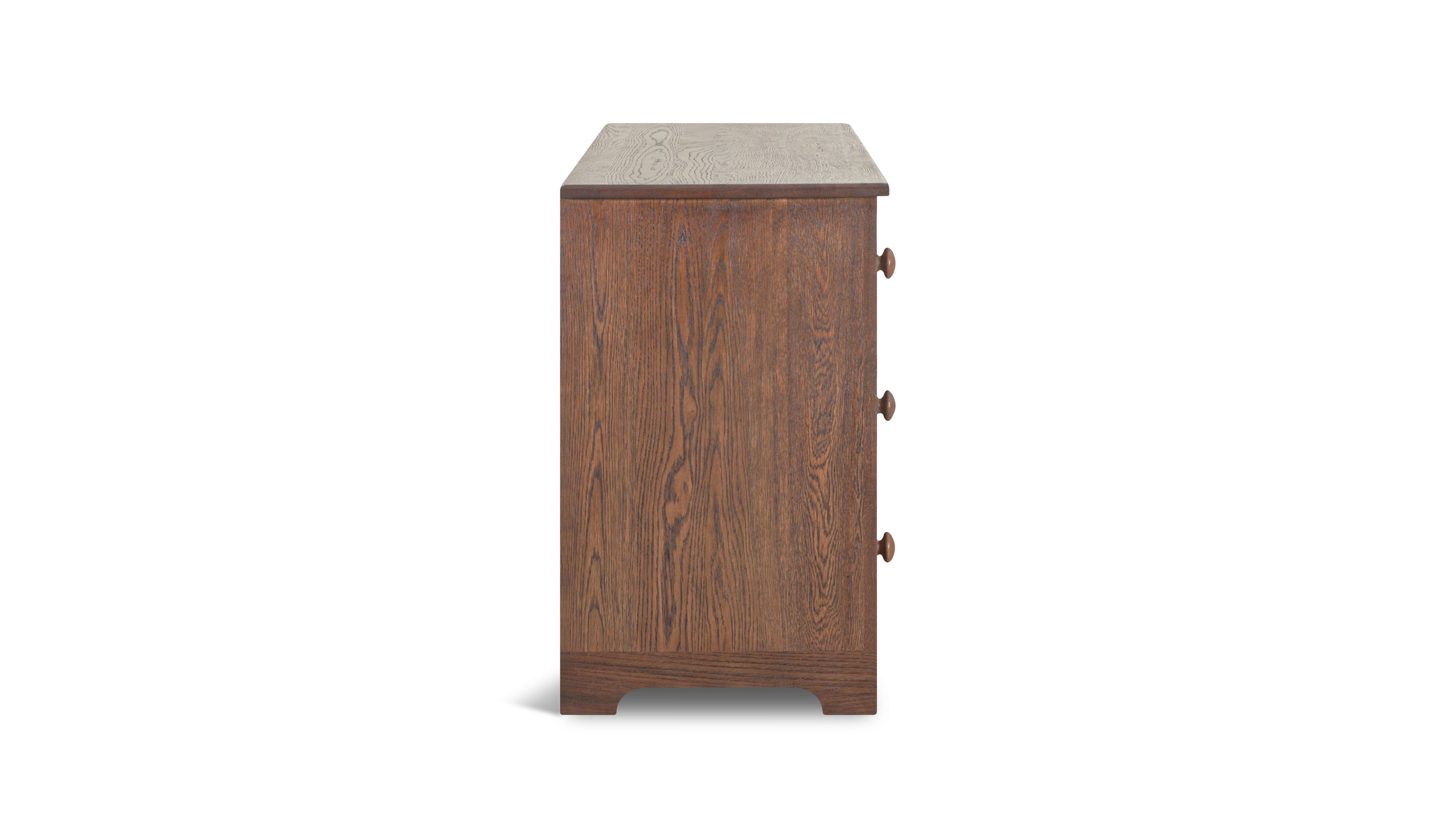 Dovetail Double Dresser, Dark Oak