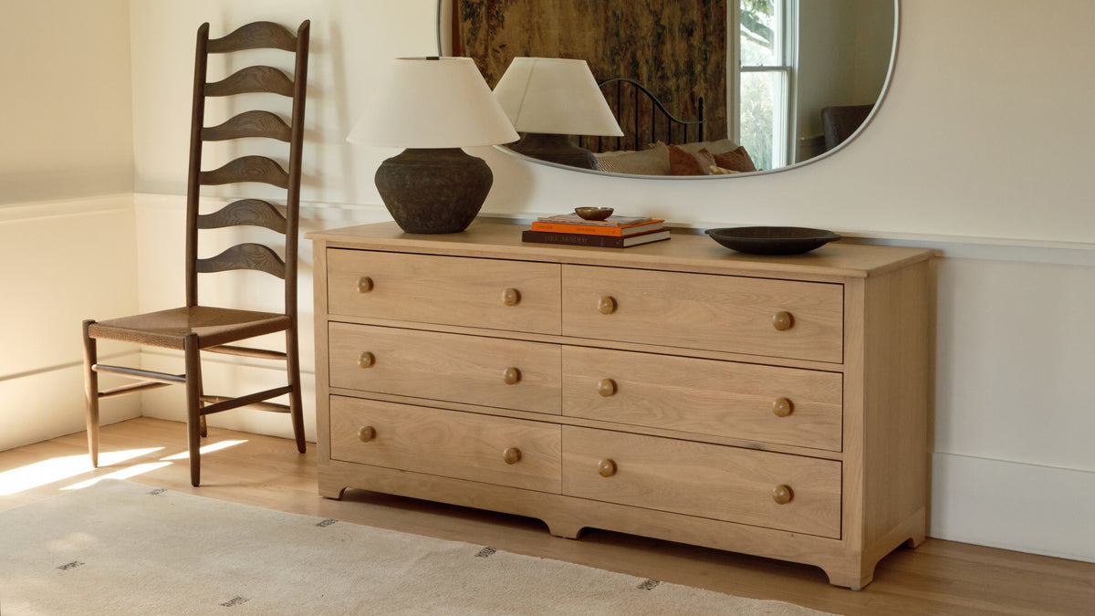 Dovetail Dresser, Pale Oak