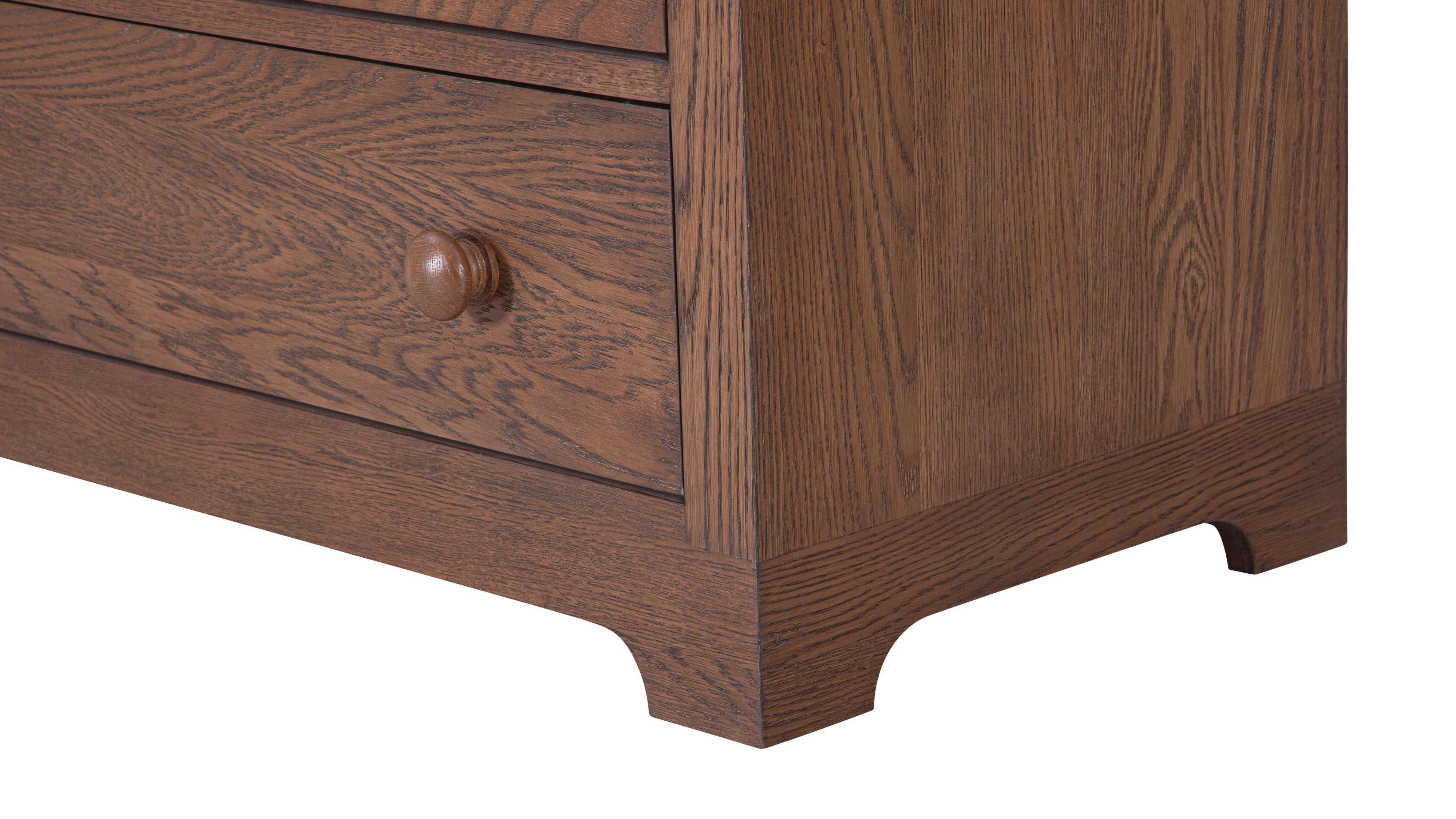 Dovetail Dresser, Dark Oak