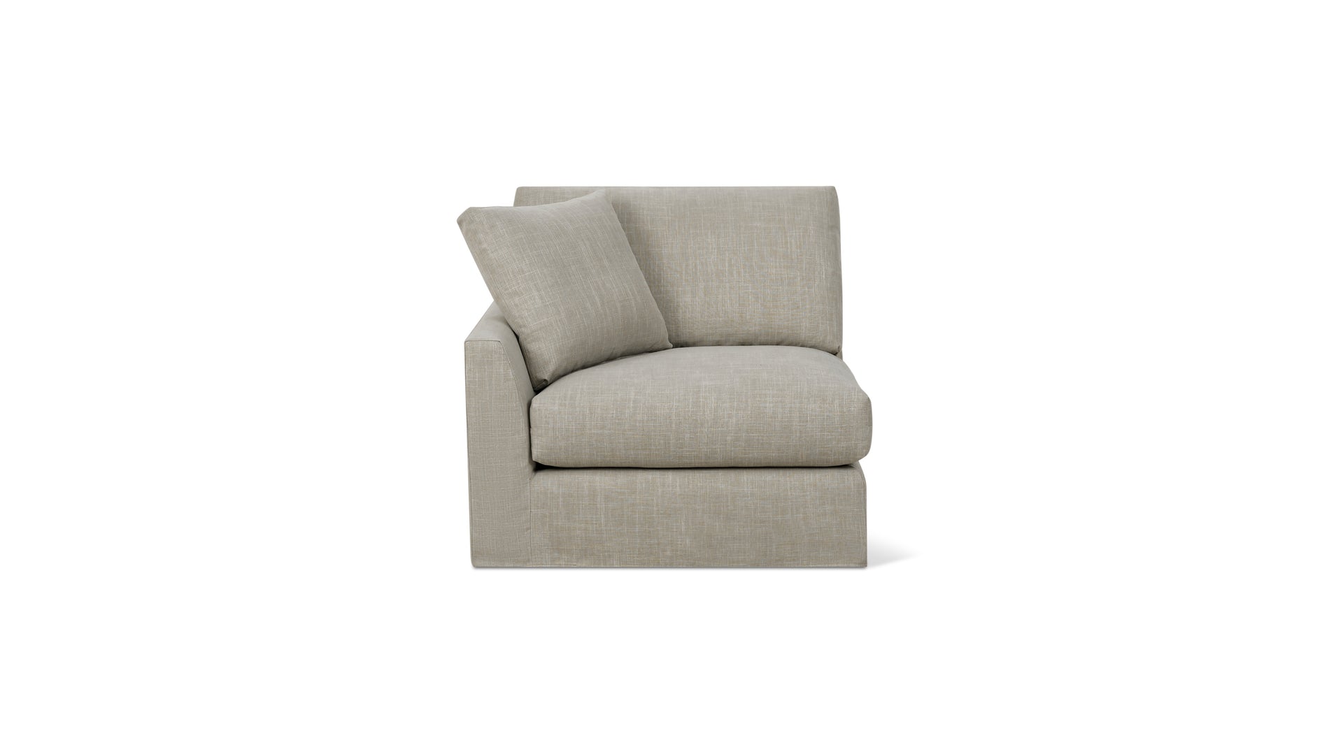 Breeze Left Arm Corner Chair, Standard, Light Pebble_image