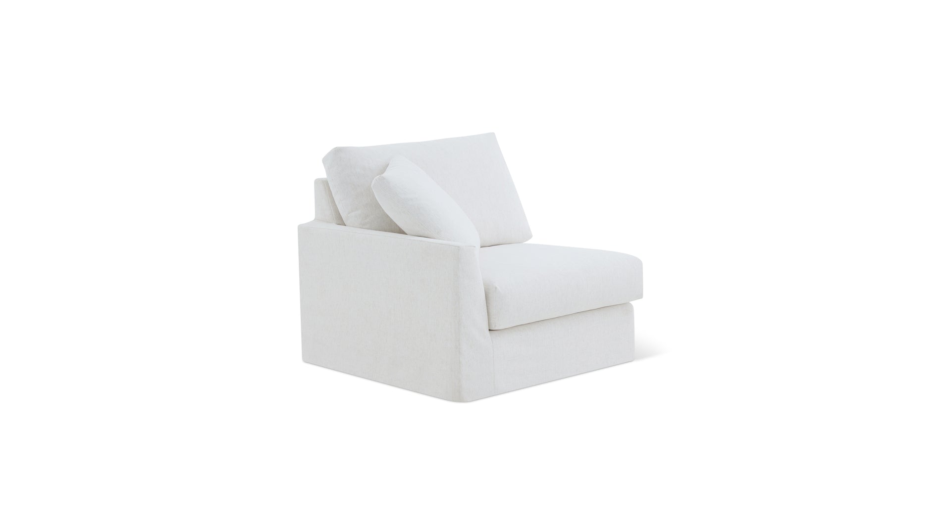 Breeze Left Arm Corner Chair, Standard, Nomad Snow_image