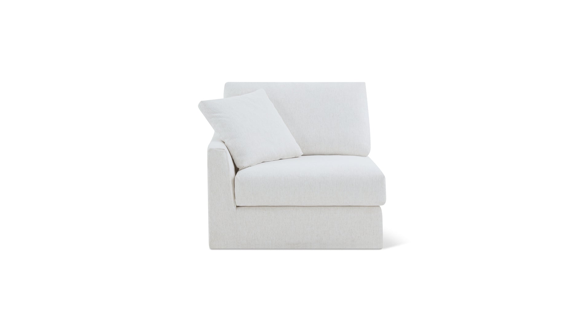 Breeze Left Arm Corner Chair, Standard, Nomad Snow_image