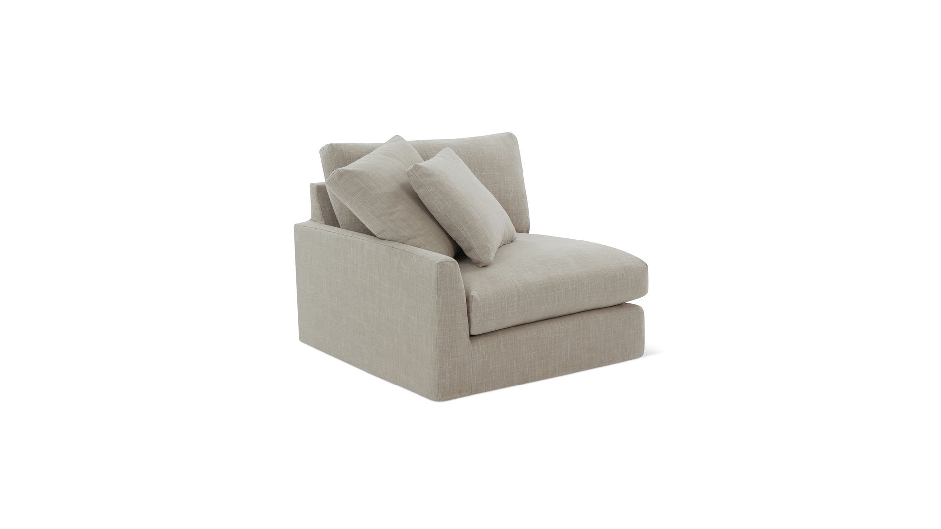 Breeze Left Arm Corner Chair, Large, Light Pebble_image