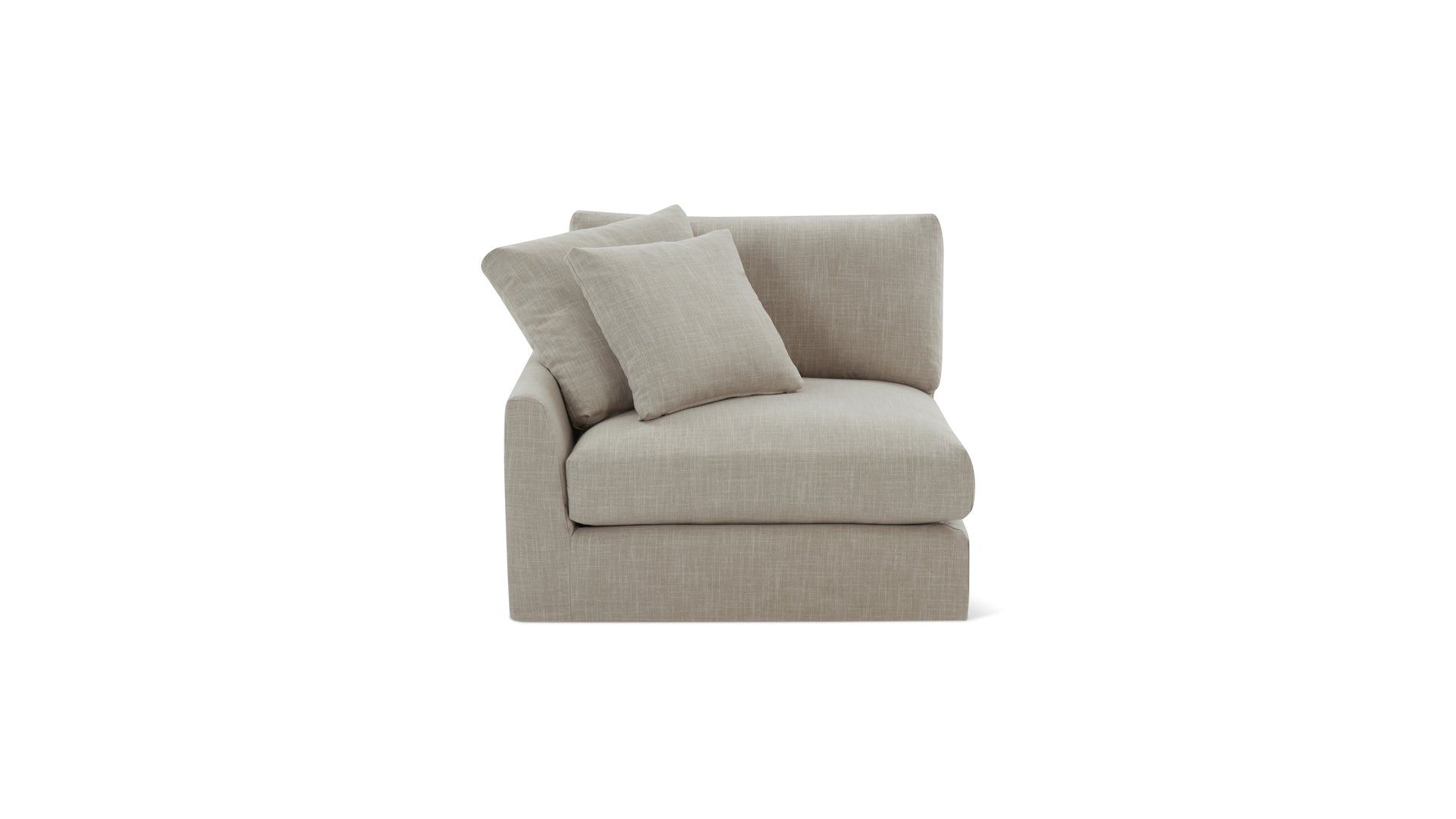 Breeze Left Arm Corner Chair, Large, Light Pebble_image