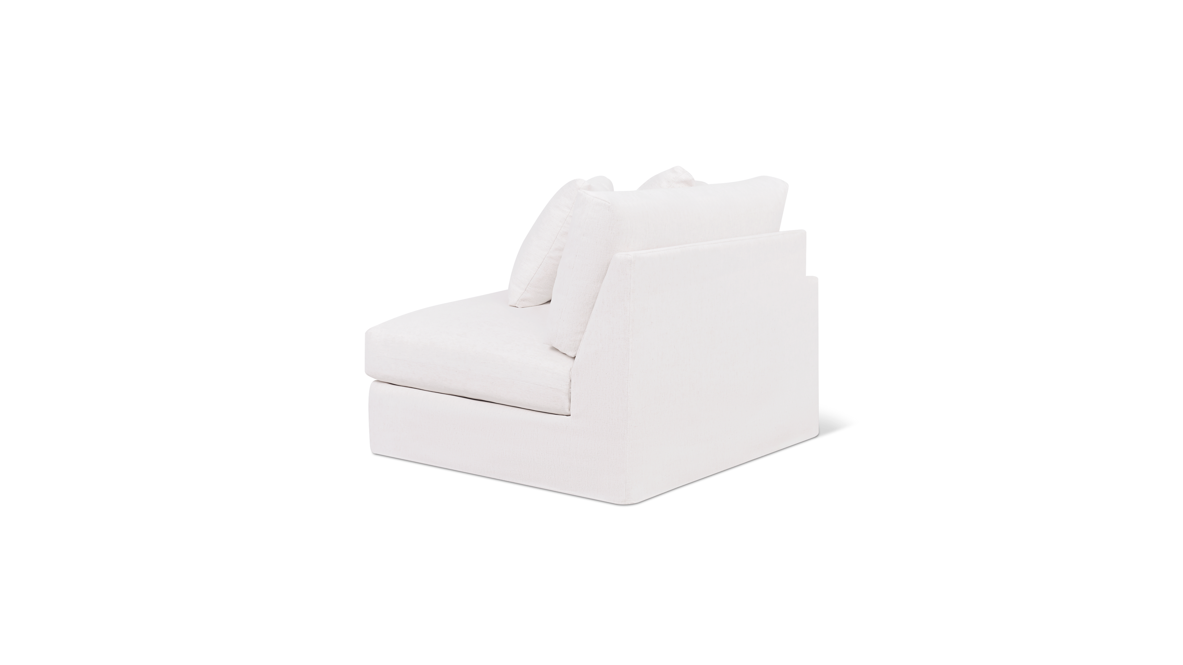 Breeze Left Arm Corner Chair, Large, Nomad Snow