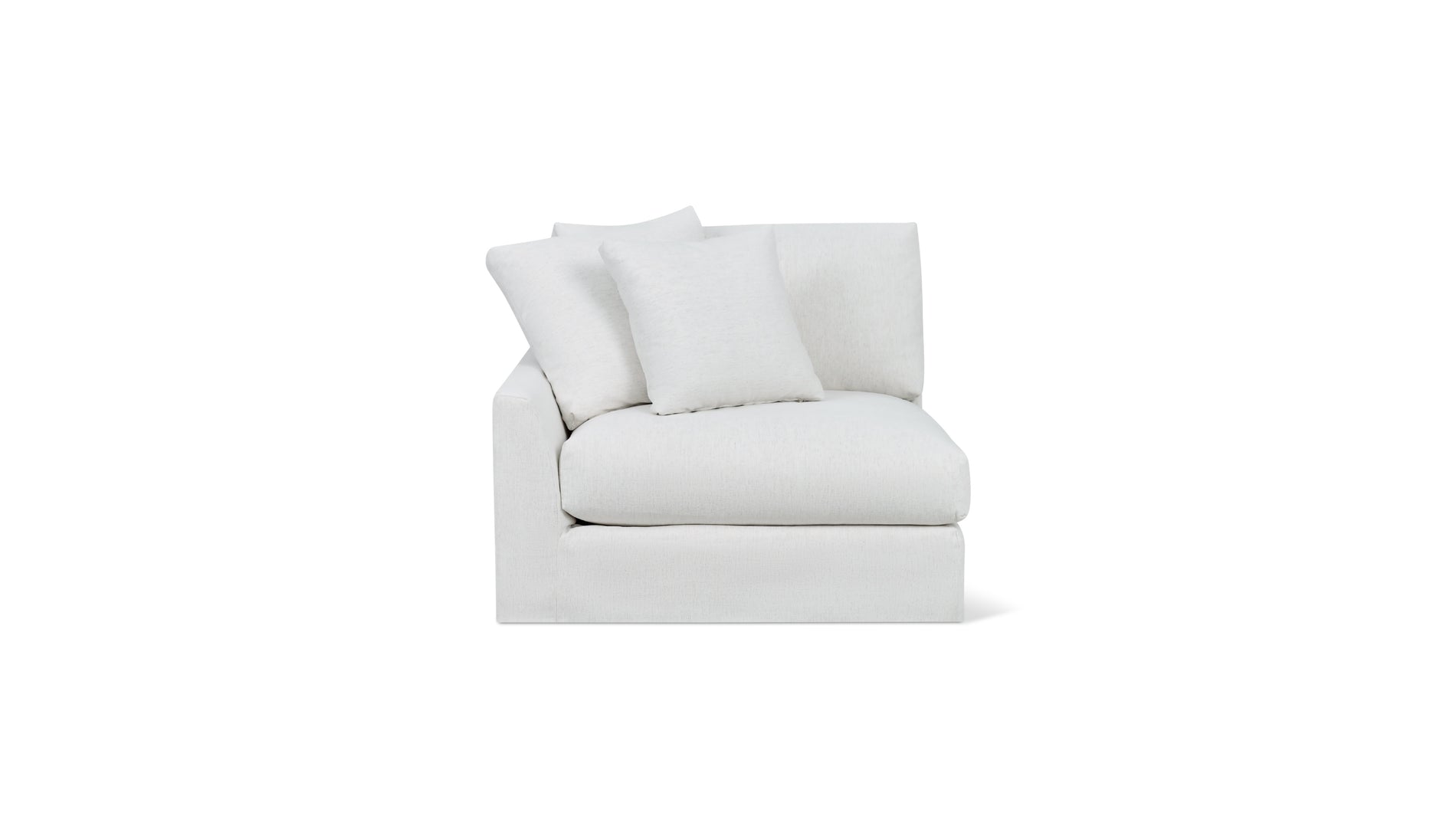 Breeze Left Arm Corner Chair, Large, Nomad Snow_image