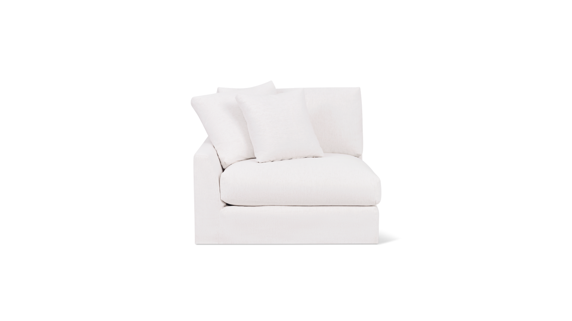 Breeze Left Arm Corner Chair, Large, Nomad Snow_image