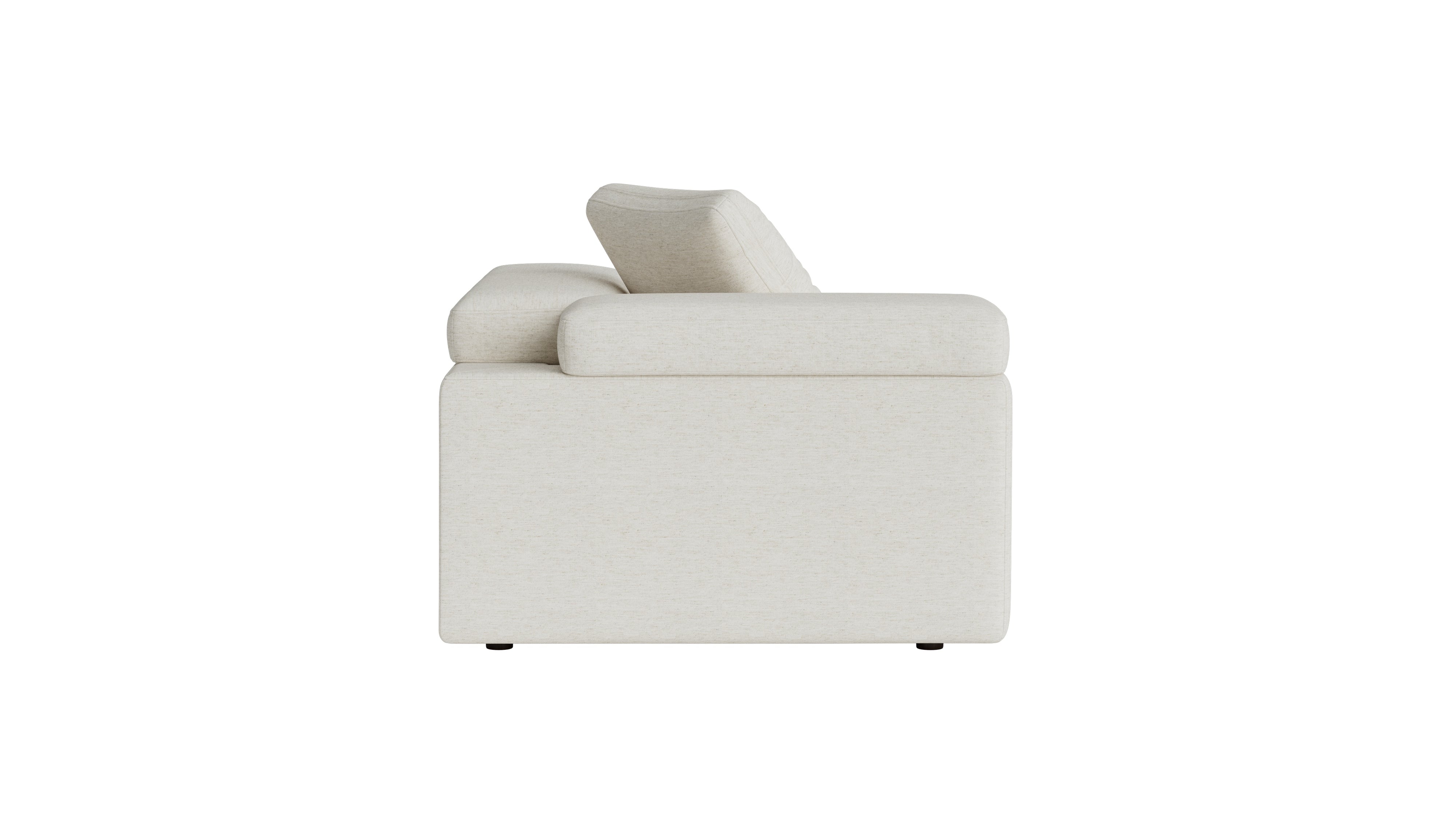 Saddle Left Arm Corner Chair, Nomad Snow