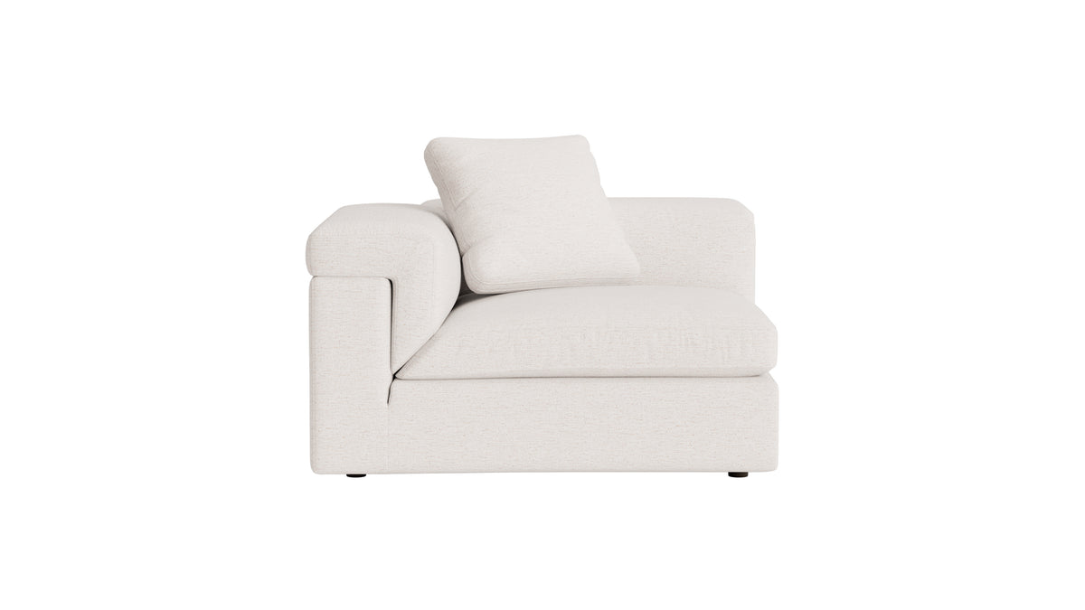 Saddle Left Arm Corner Chair, Nomad Snow_image
