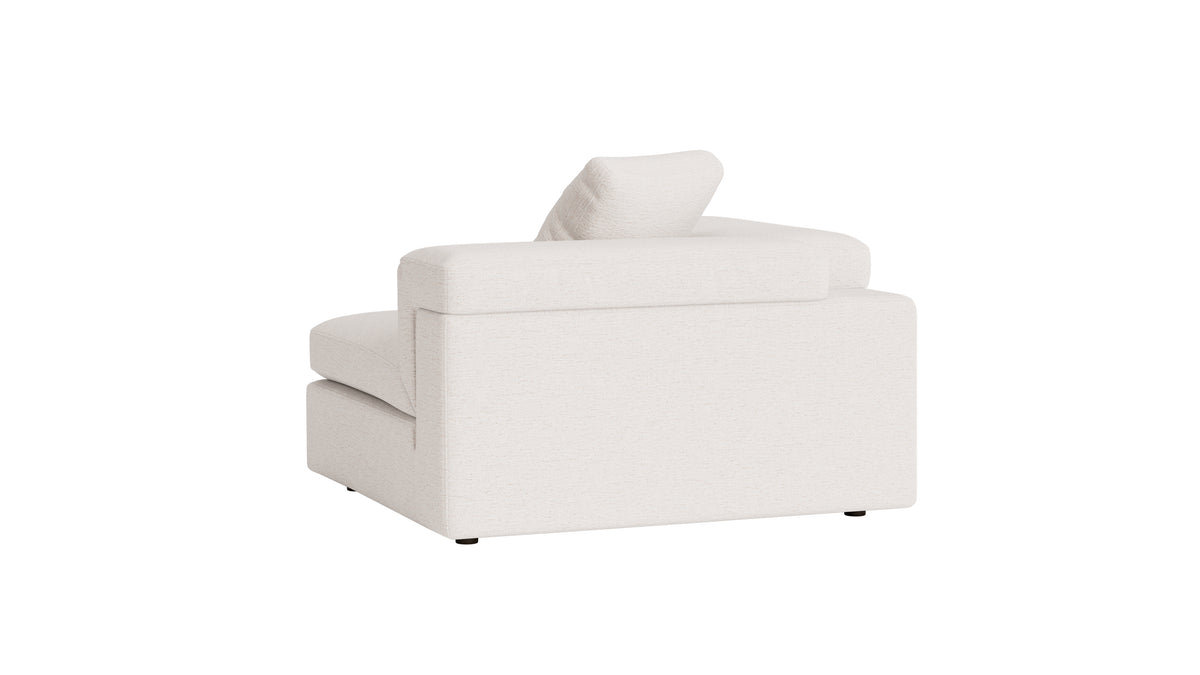 Saddle Left Arm Corner Chair, Nomad Snow