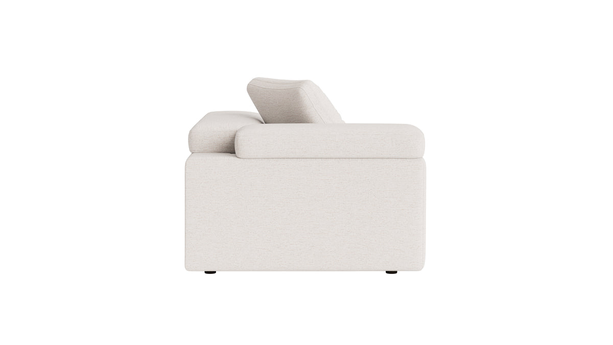 Saddle Left Arm Corner Chair, Nomad Snow