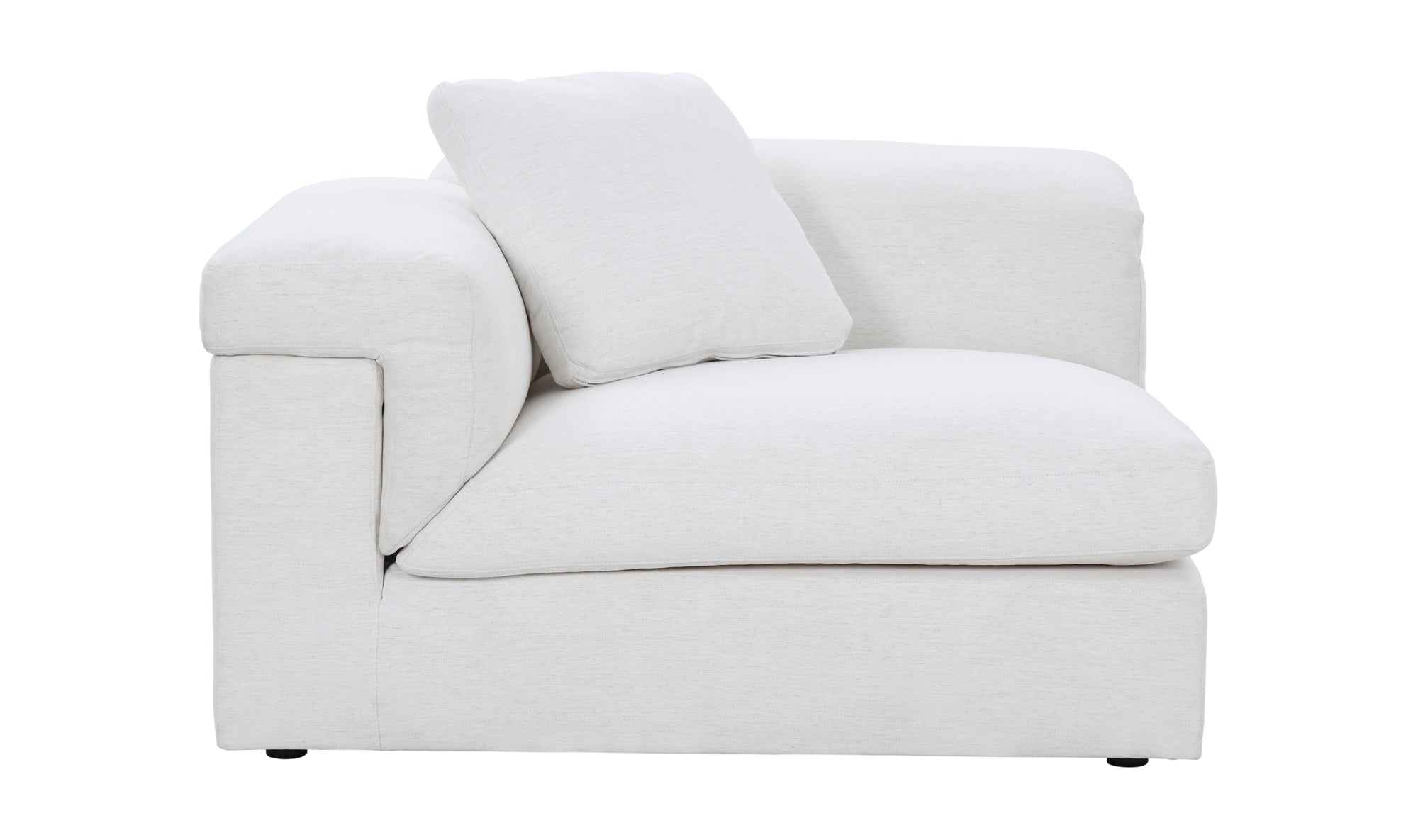 Saddle Left Arm Corner Chair, Nomad Snow