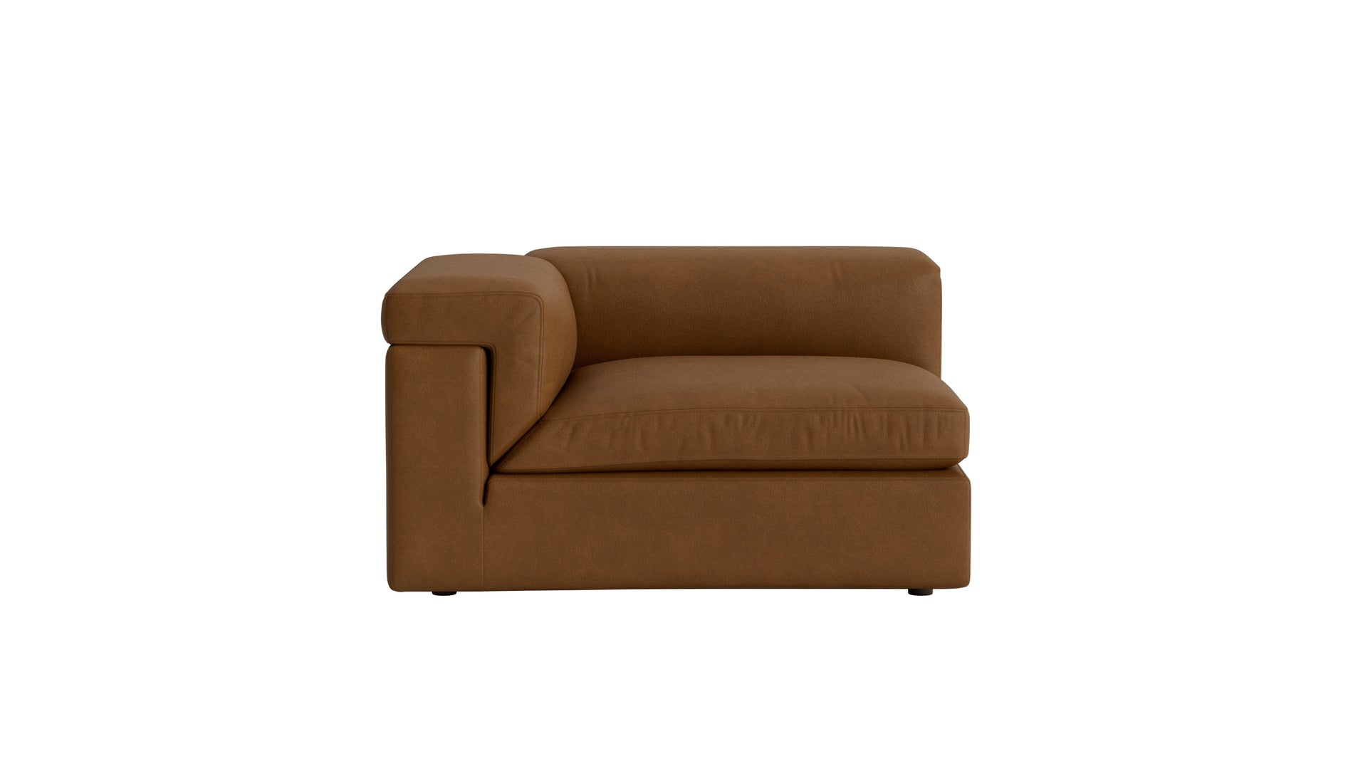 Saddle Left Arm Corner Chair, Bourbon_image