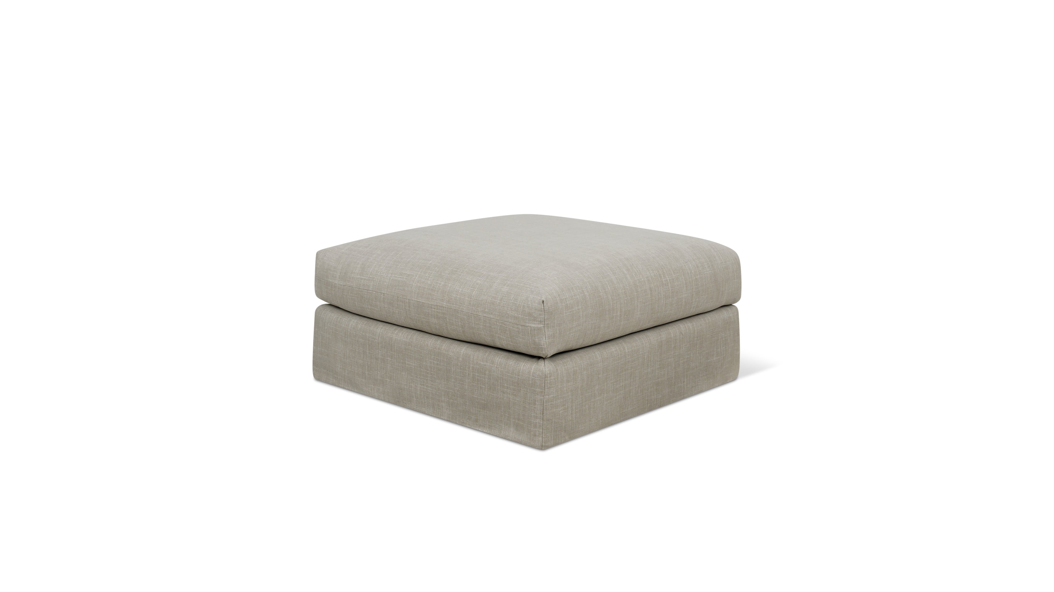 Breeze Ottoman, Standard, Light Pebble