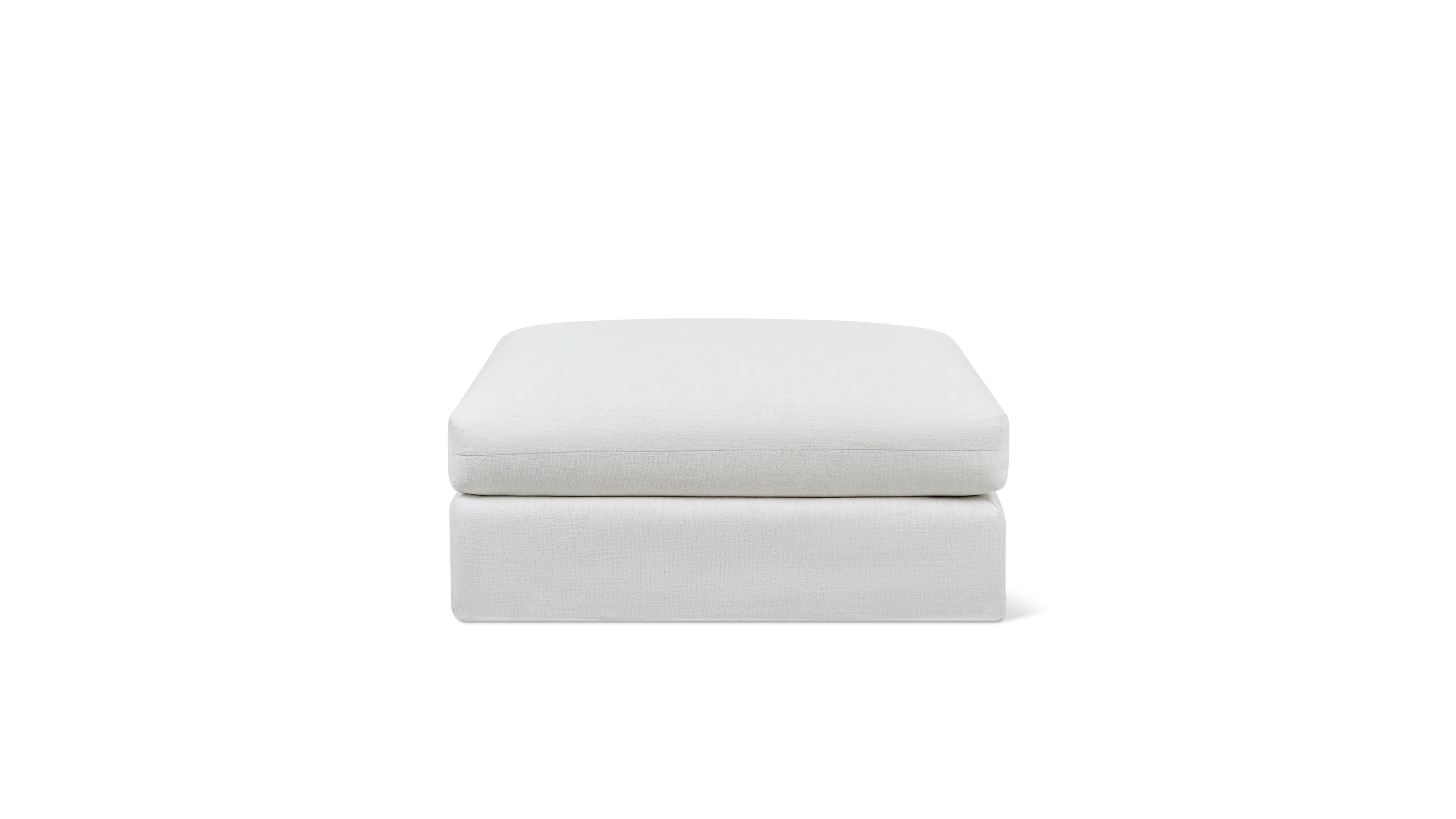 Breeze Ottoman, Large, Nomad Snow