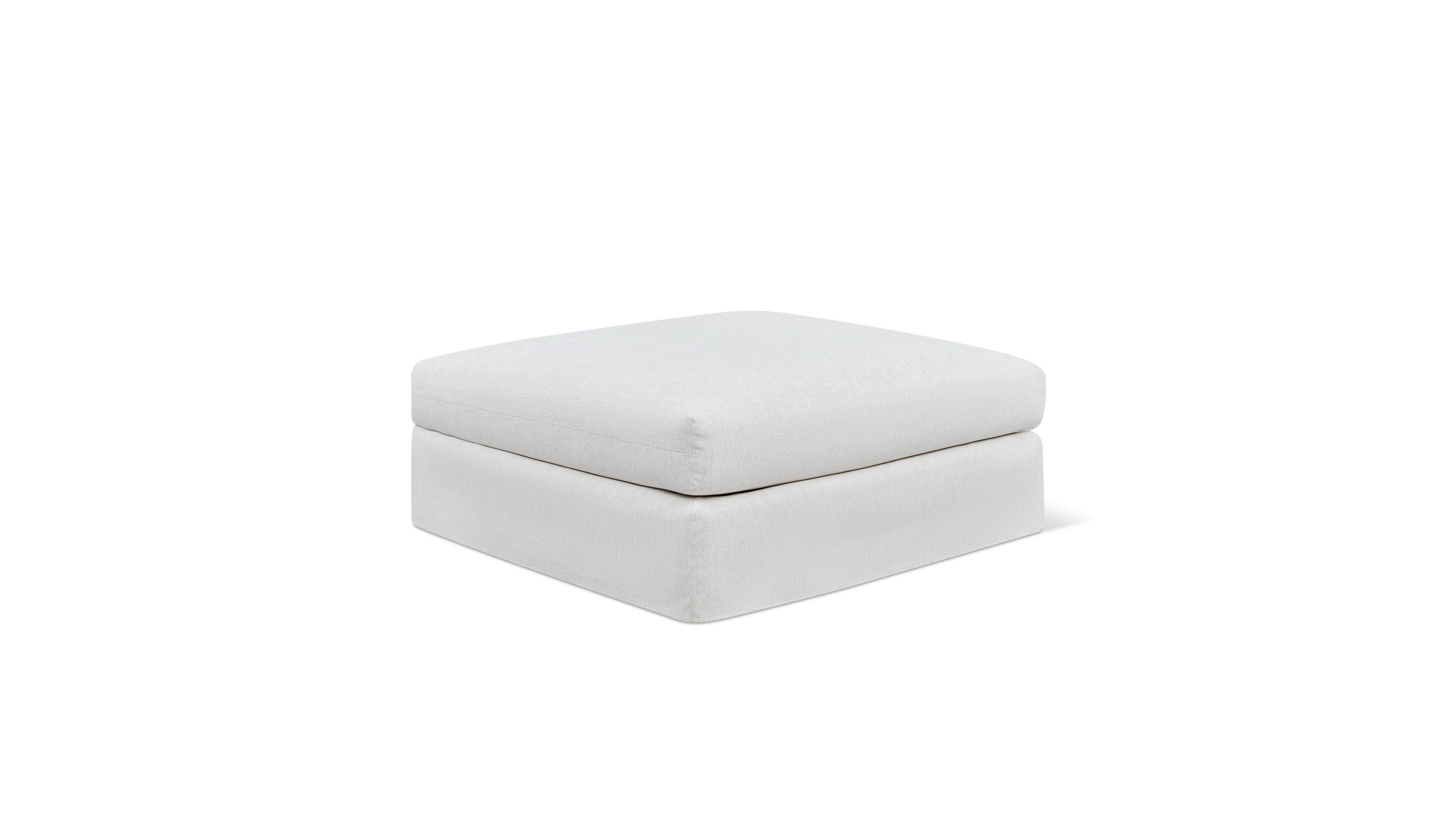 Breeze Ottoman, Large, Nomad Snow