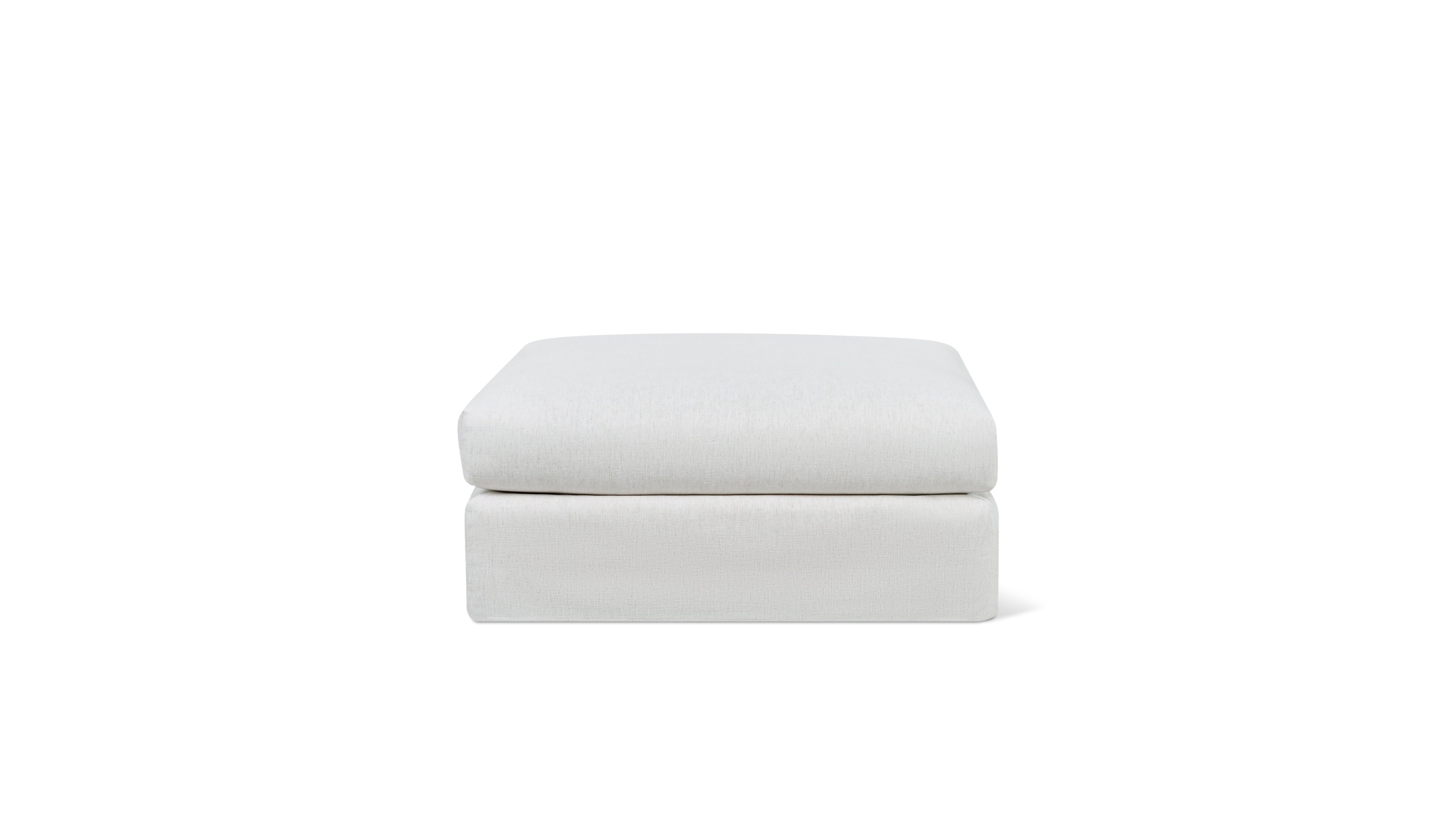 Breeze Ottoman, Large, Nomad Snow