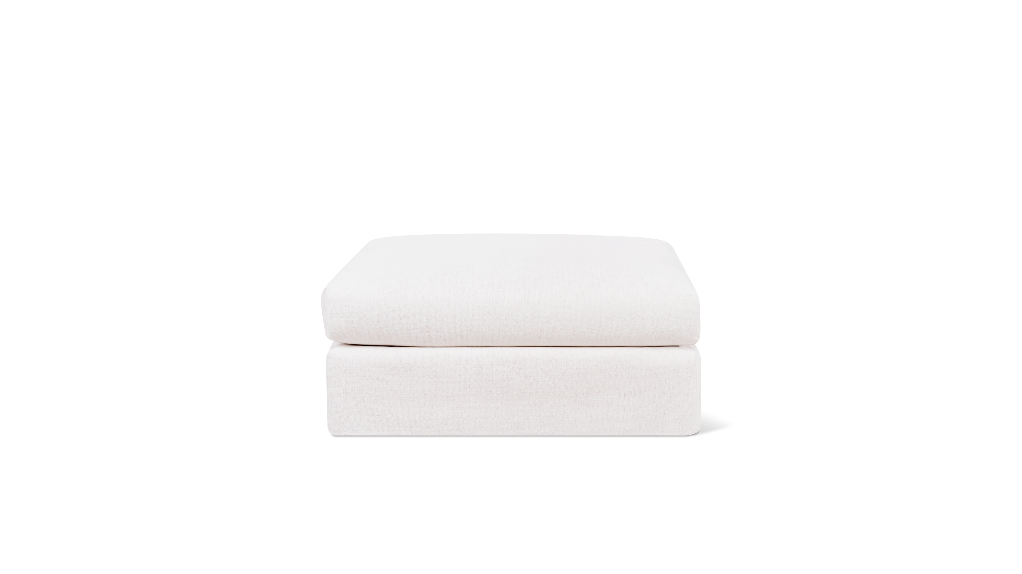 Breeze Ottoman, Large, Nomad Snow