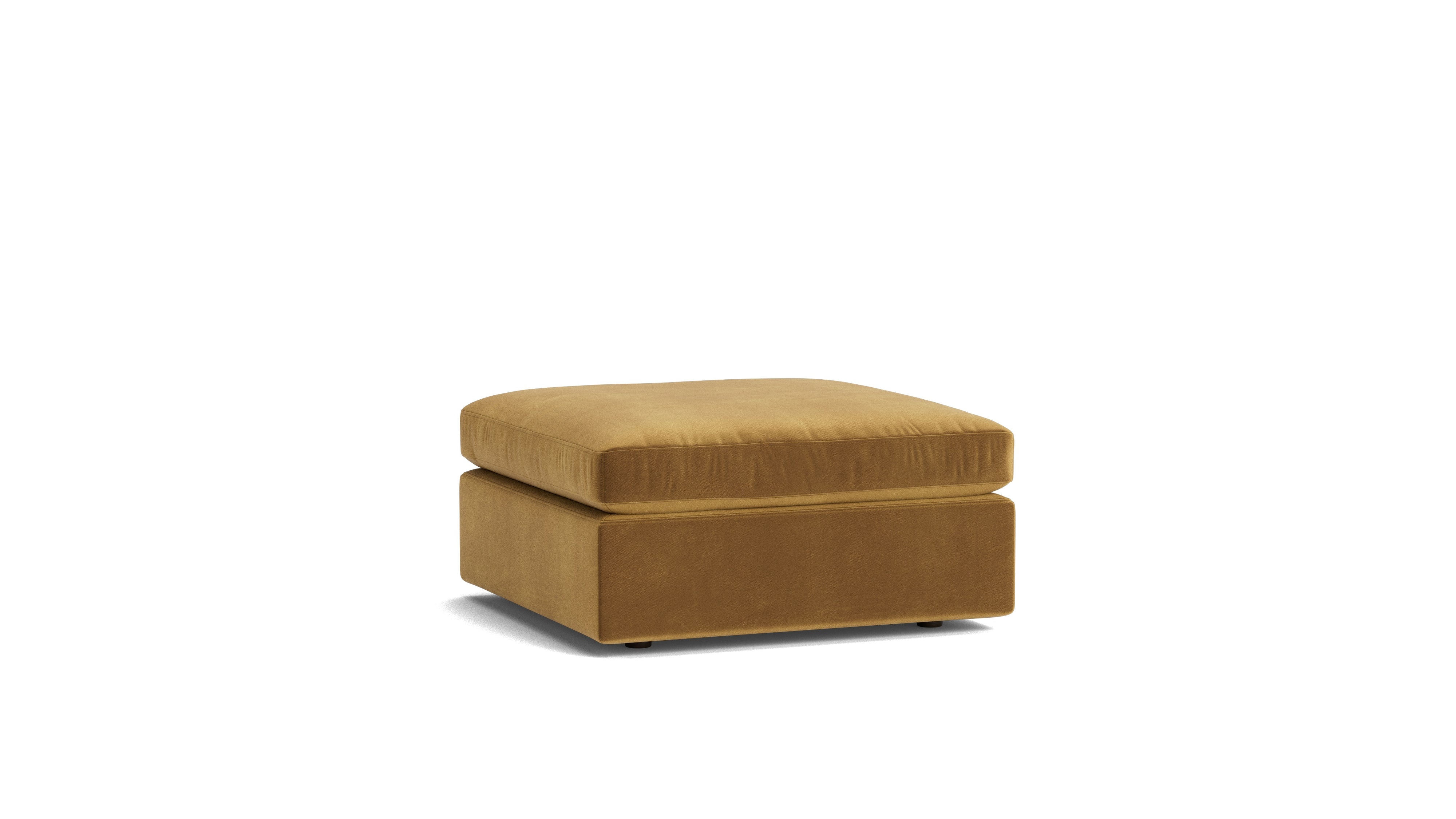 Saddle Ottoman, Gold