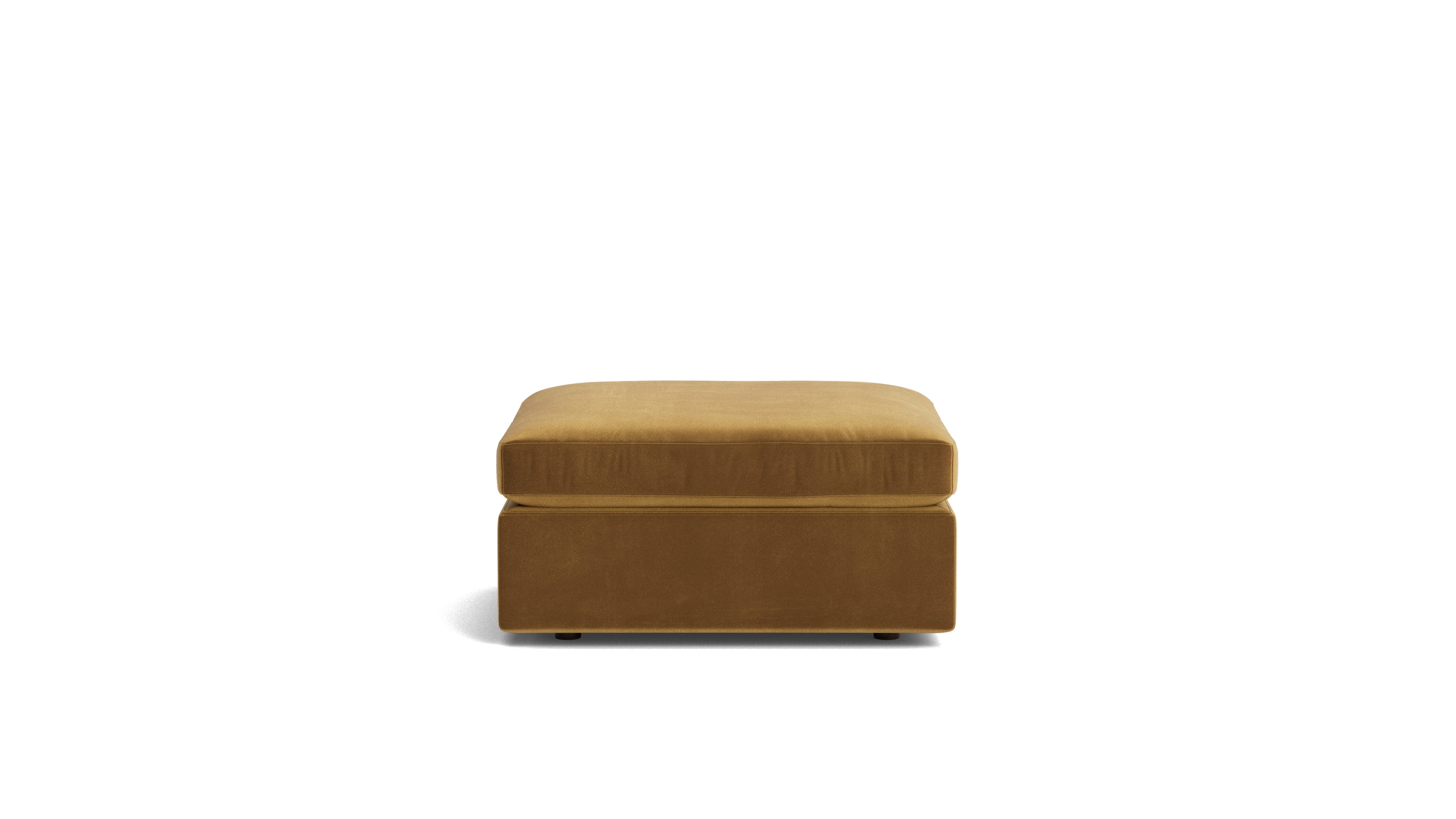 Saddle Ottoman, Gold
