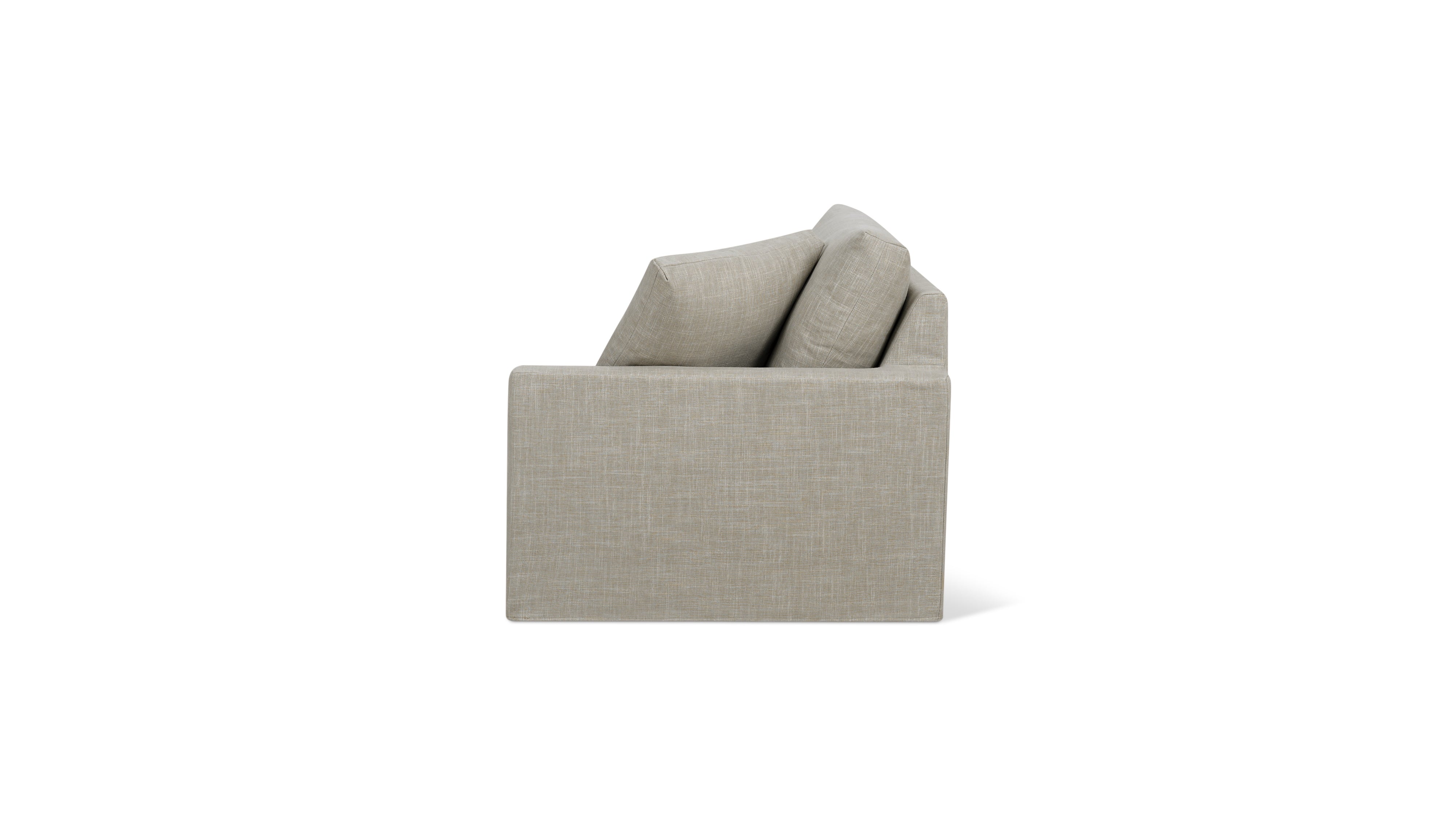 Breeze Right Arm Corner Chair, Standard, Light Pebble