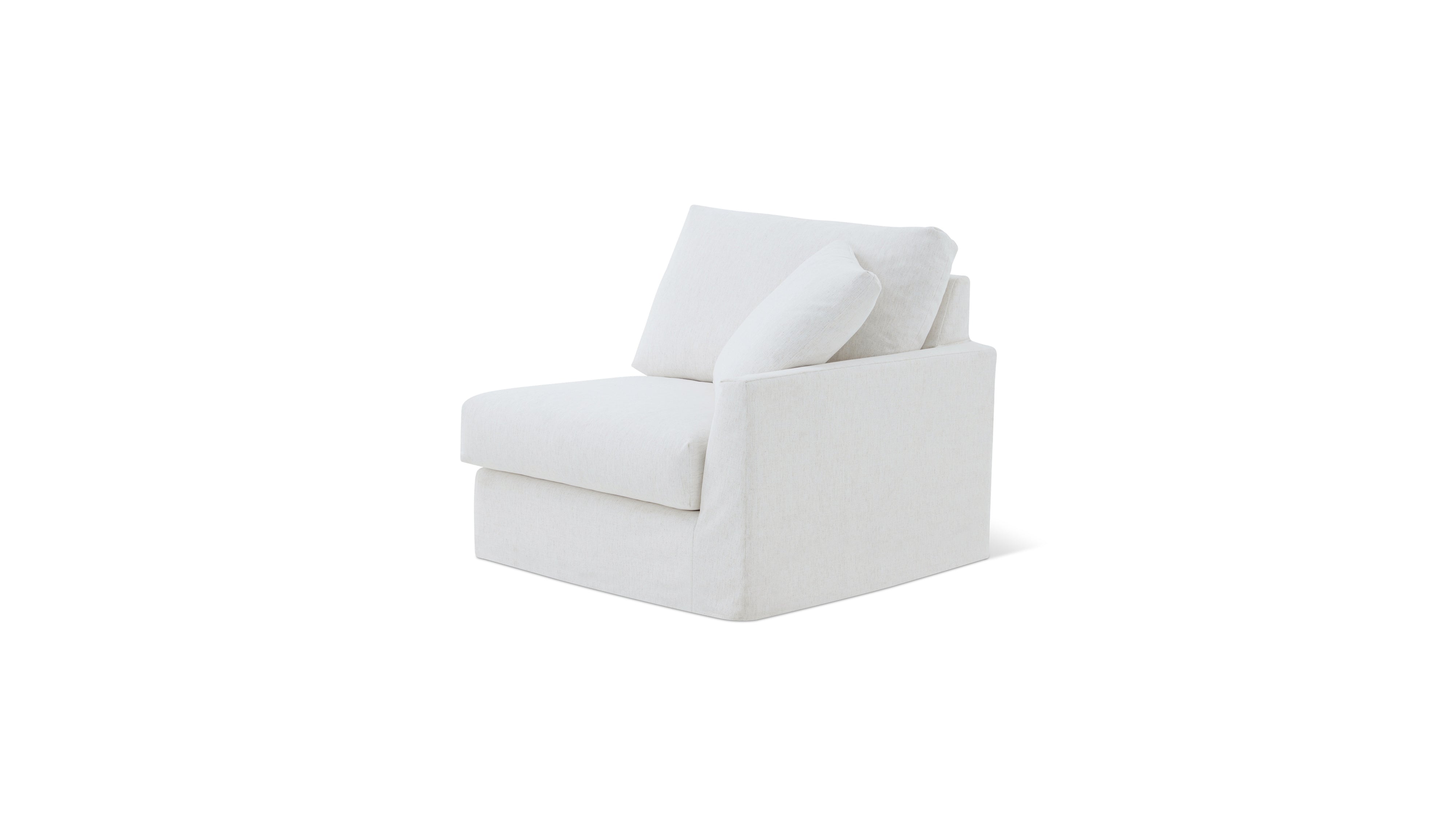 Breeze Right Arm Corner Chair, Standard, Nomad Snow