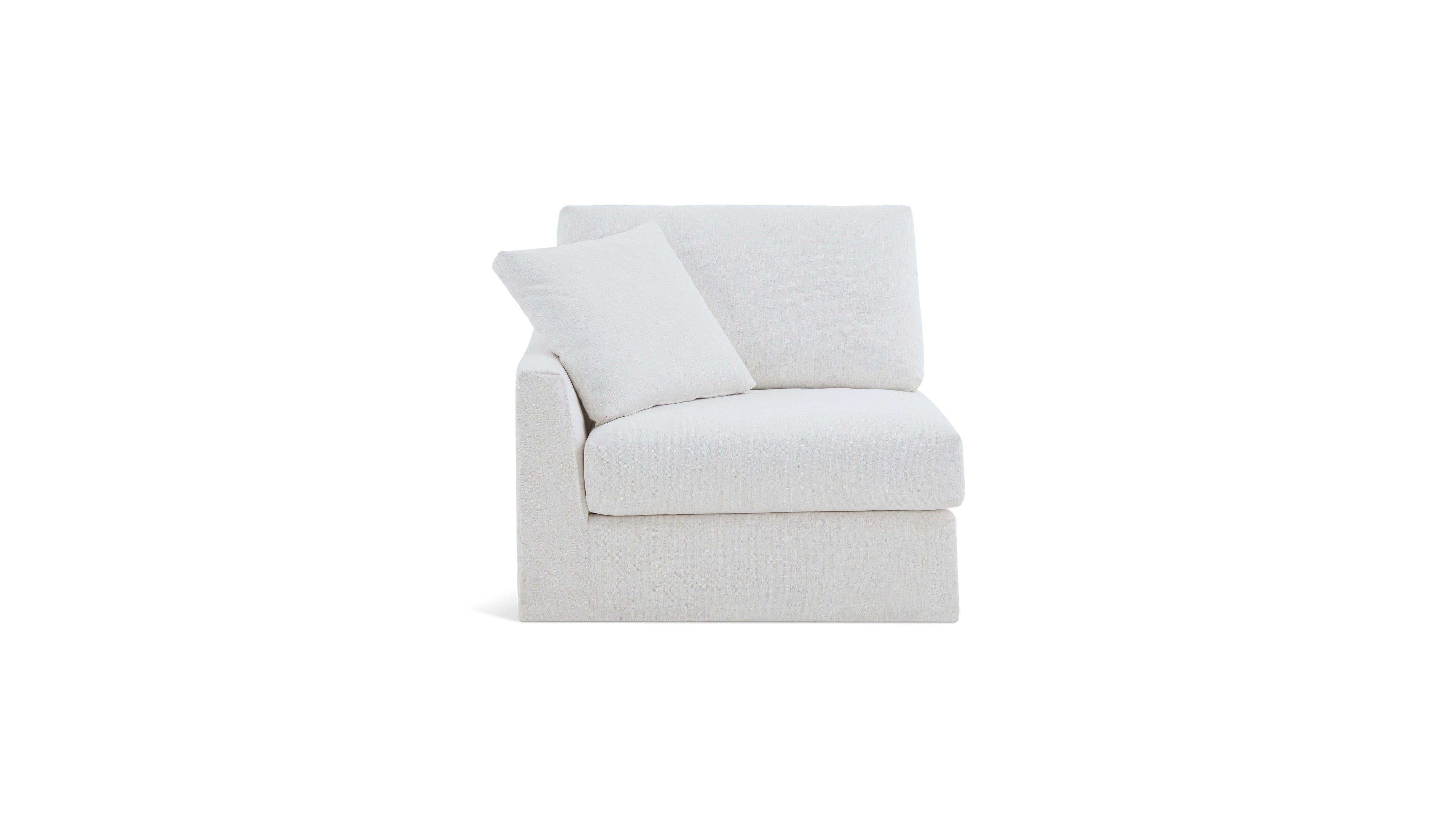 Breeze Right Arm Corner Chair, Standard, Nomad Snow