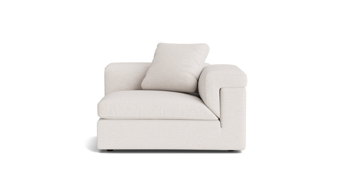 Saddle Right Arm Corner Chair, Nomad Snow