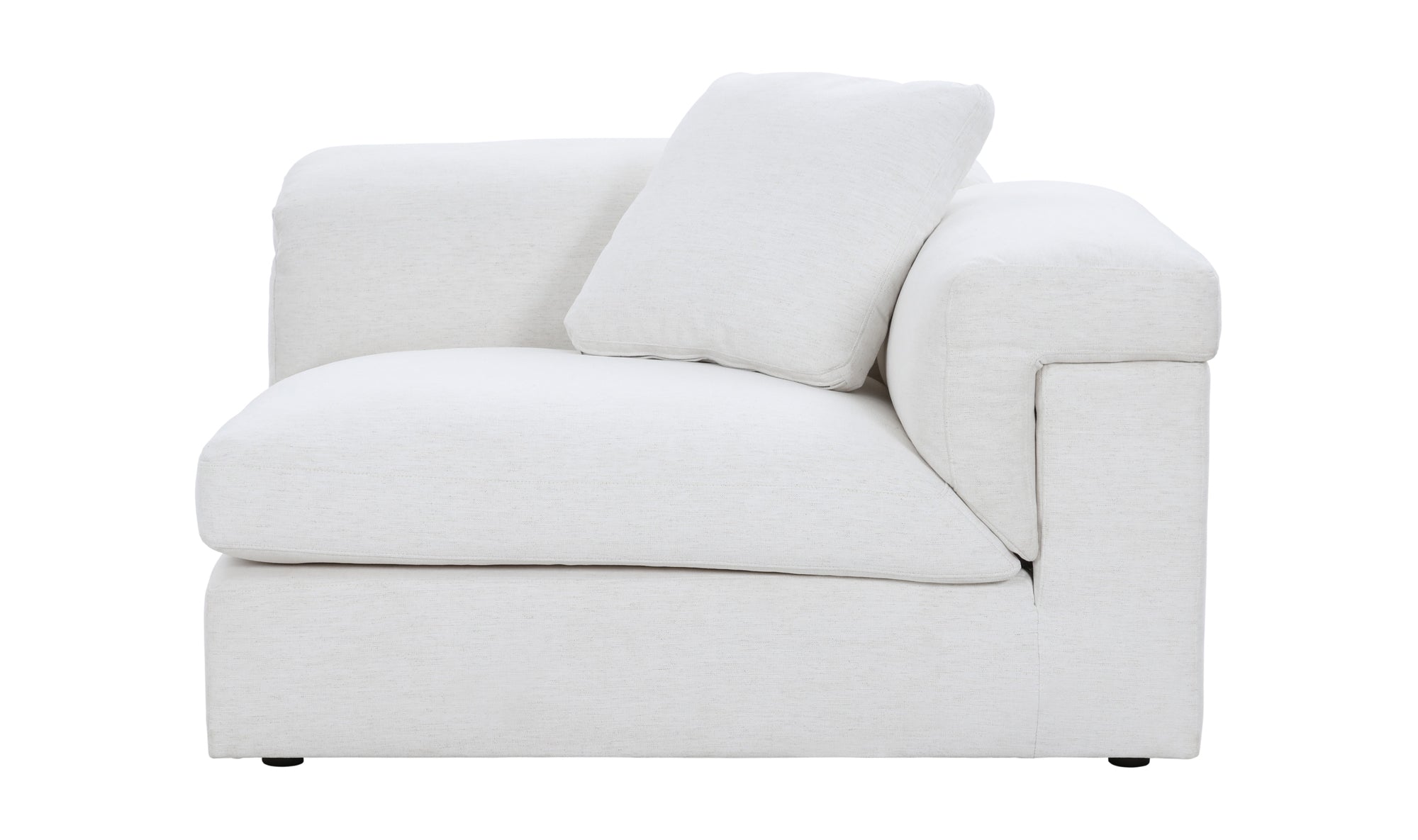 Saddle Right Arm Corner Chair, Nomad Snow