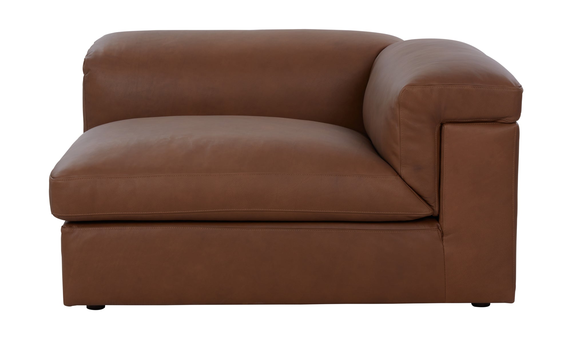 Saddle Right Arm Corner Chair, Bourbon