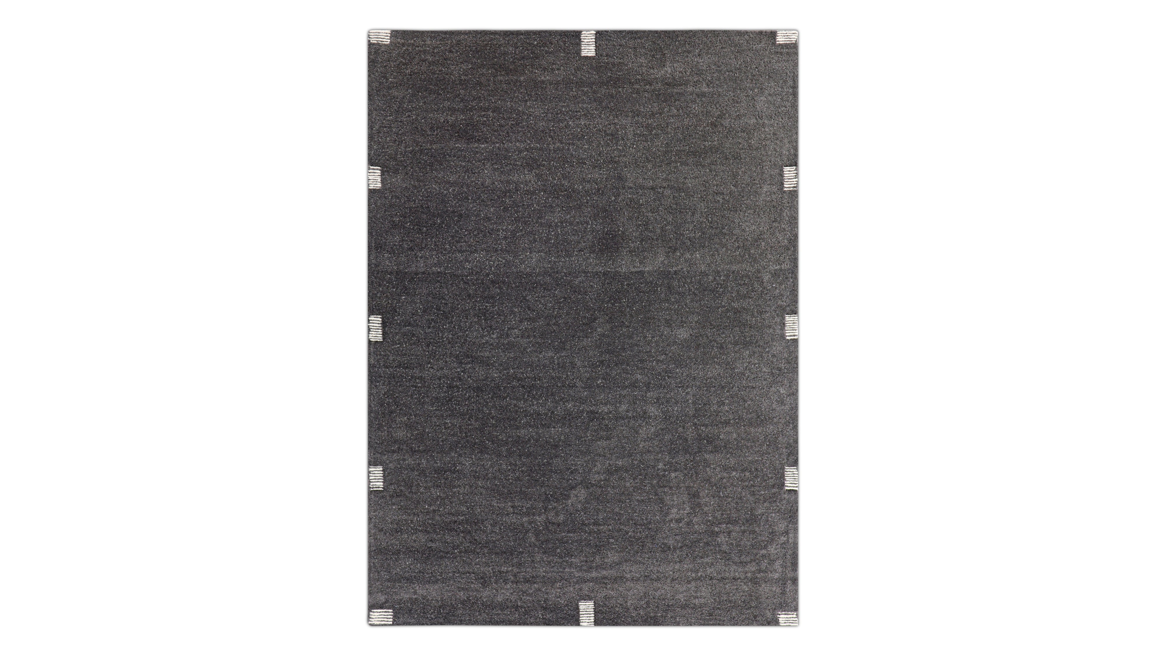 Morse Rug, 6x9, Obsidian