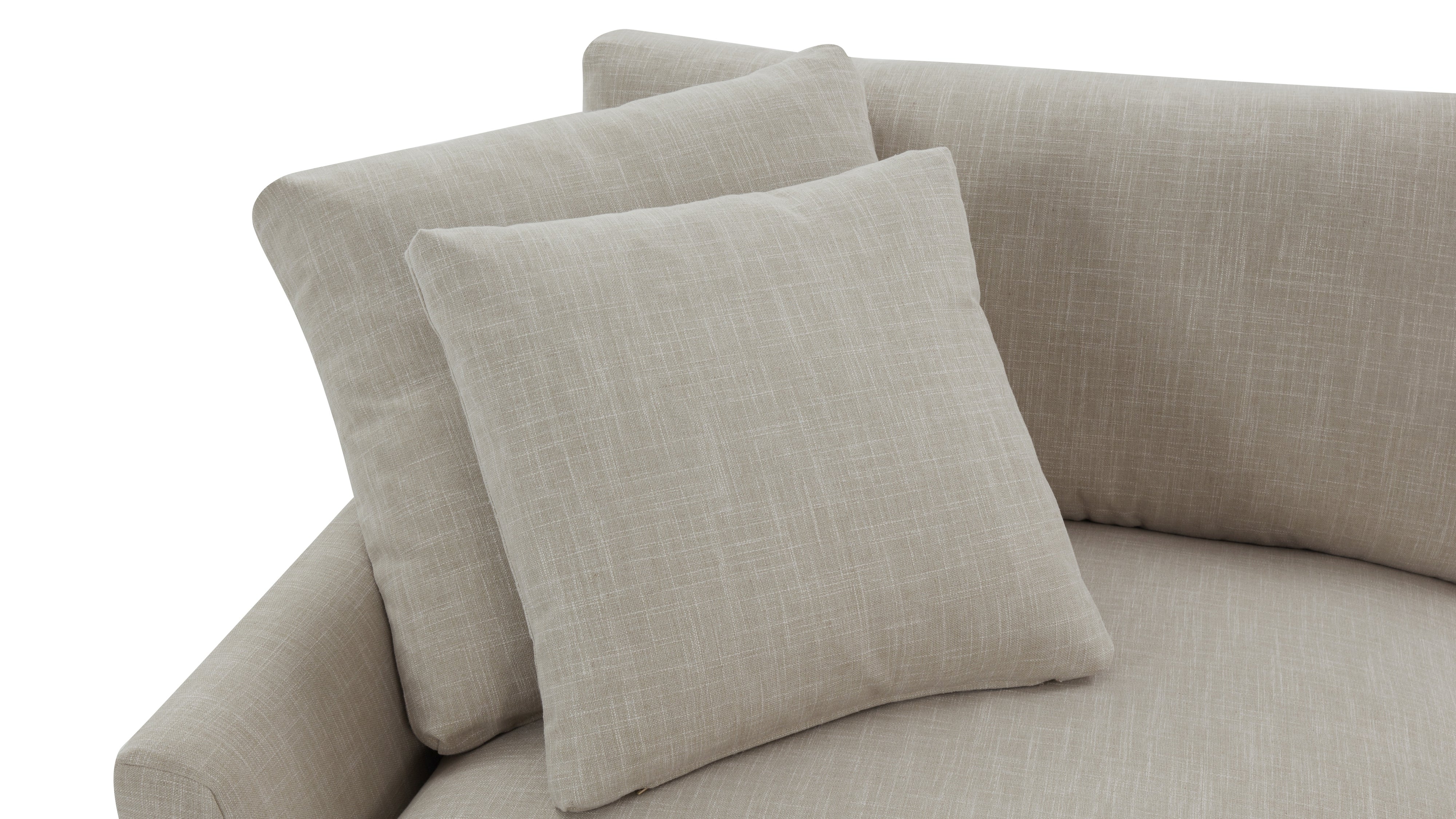 Breeze 2-Piece Modular Sofa, Large, Light Pebble