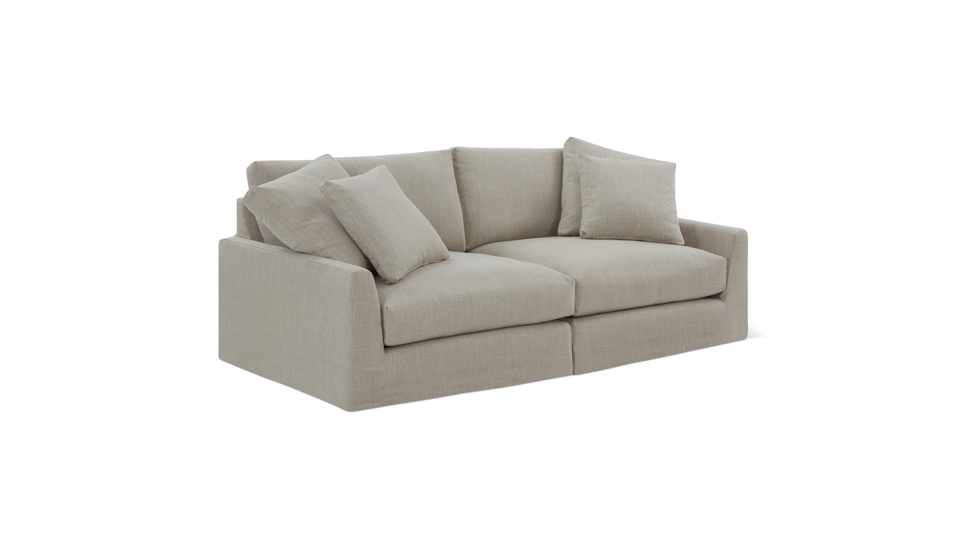 Breeze 2-Piece Modular Sofa, Large, Light Pebble_image