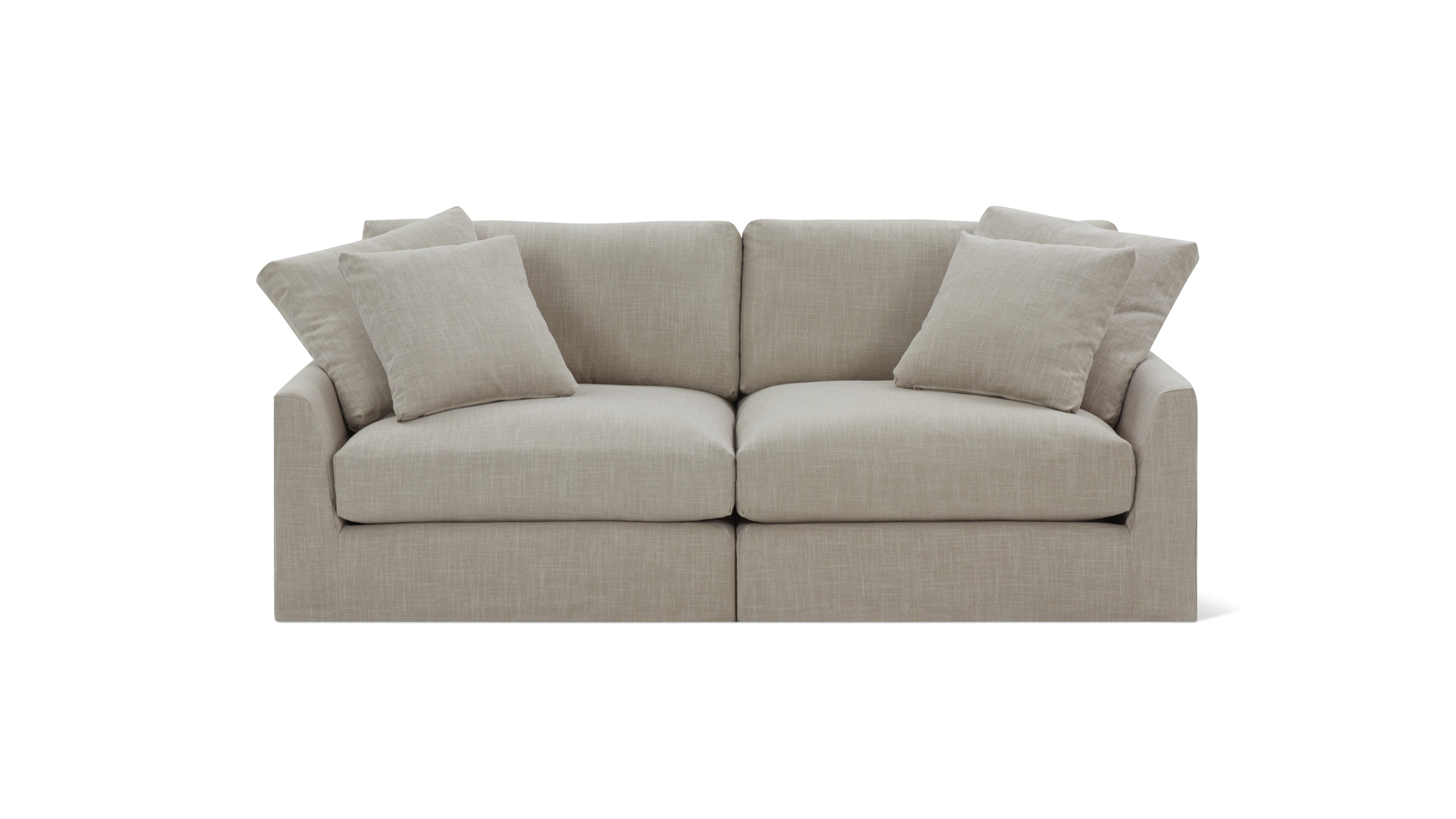 Breeze 2-Piece Modular Sofa, Large, Light Pebble