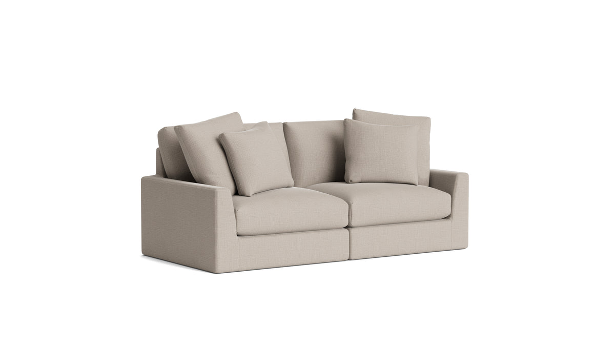 Breeze 2-Piece Modular Sofa, Large, Light Pebble