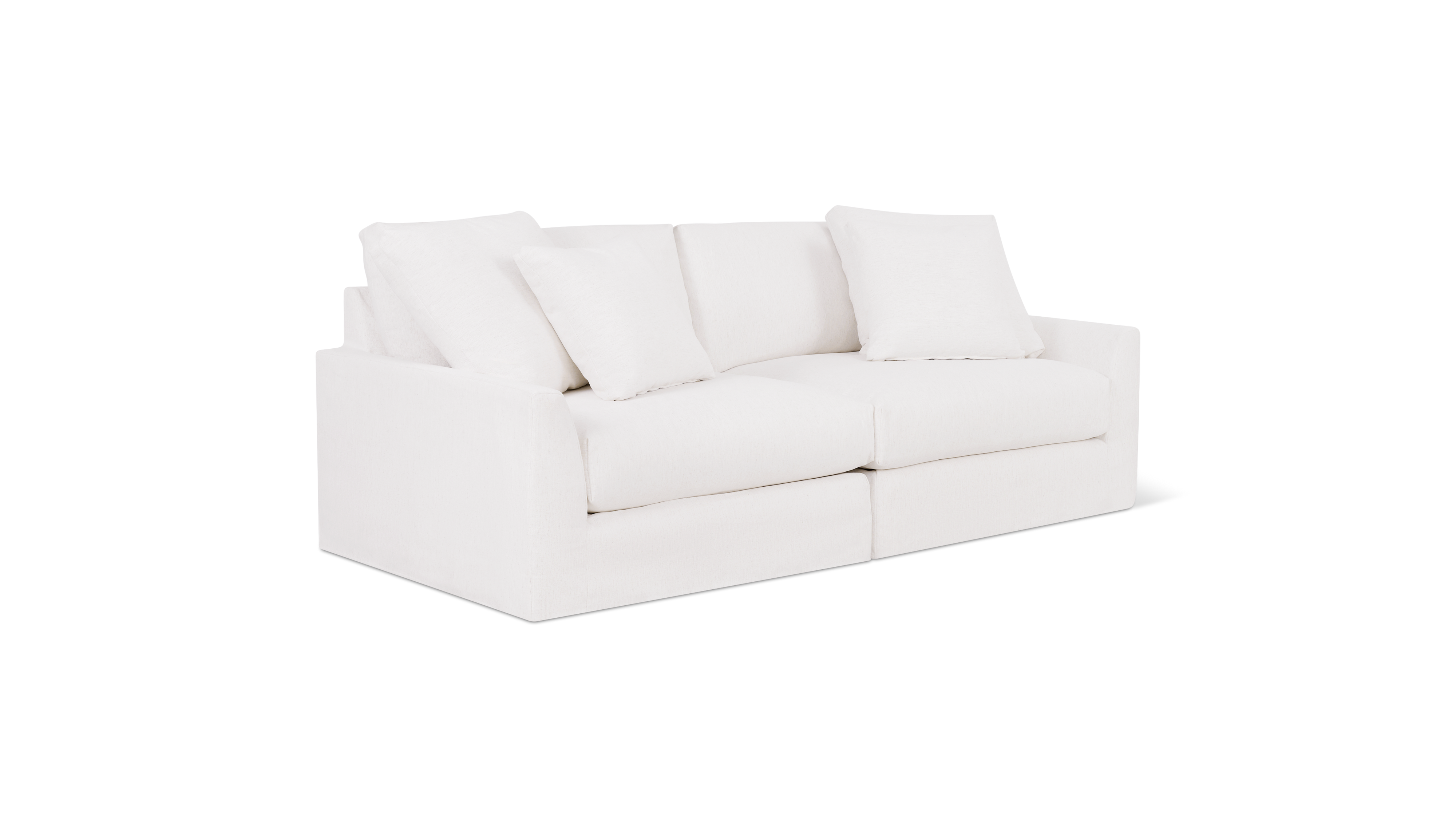 Breeze 2-Piece Modular Sofa, Large, Nomad Snow