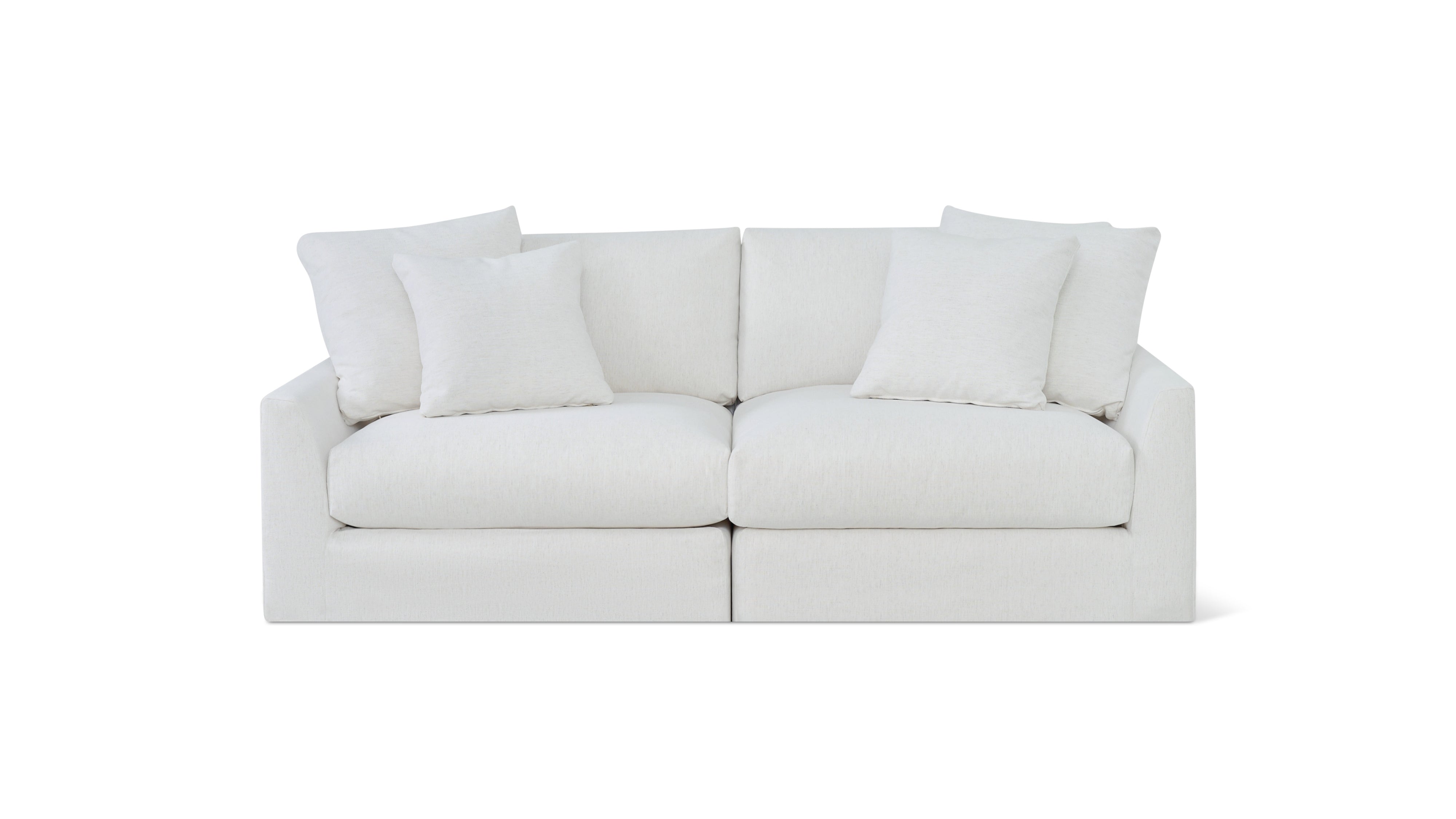Breeze 2-Piece Modular Sofa, Large, Nomad Snow